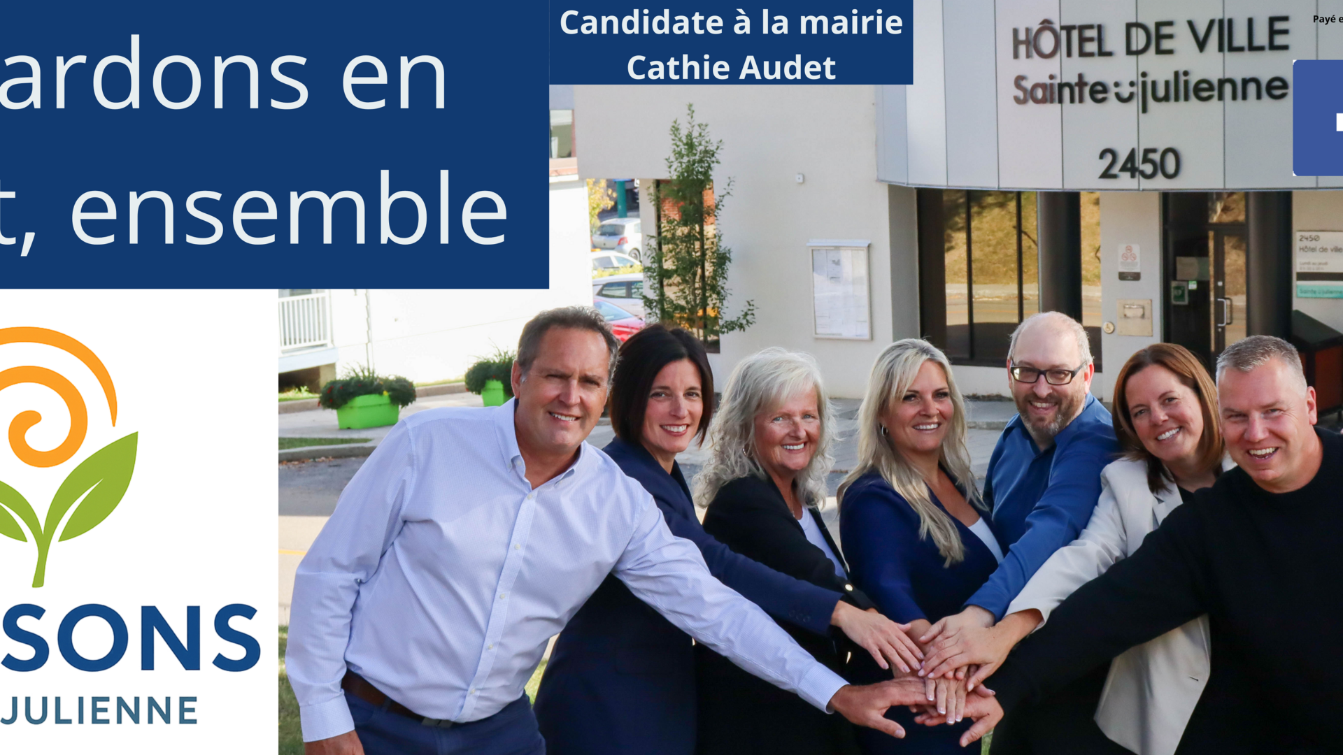 François Drolet, Hélène Marchand, Sylvie Isabelle, Cathie Audet, François St-Louis, Nancy DesLauriers et Michel Mauger (District 2). (Photo gracieuseté)