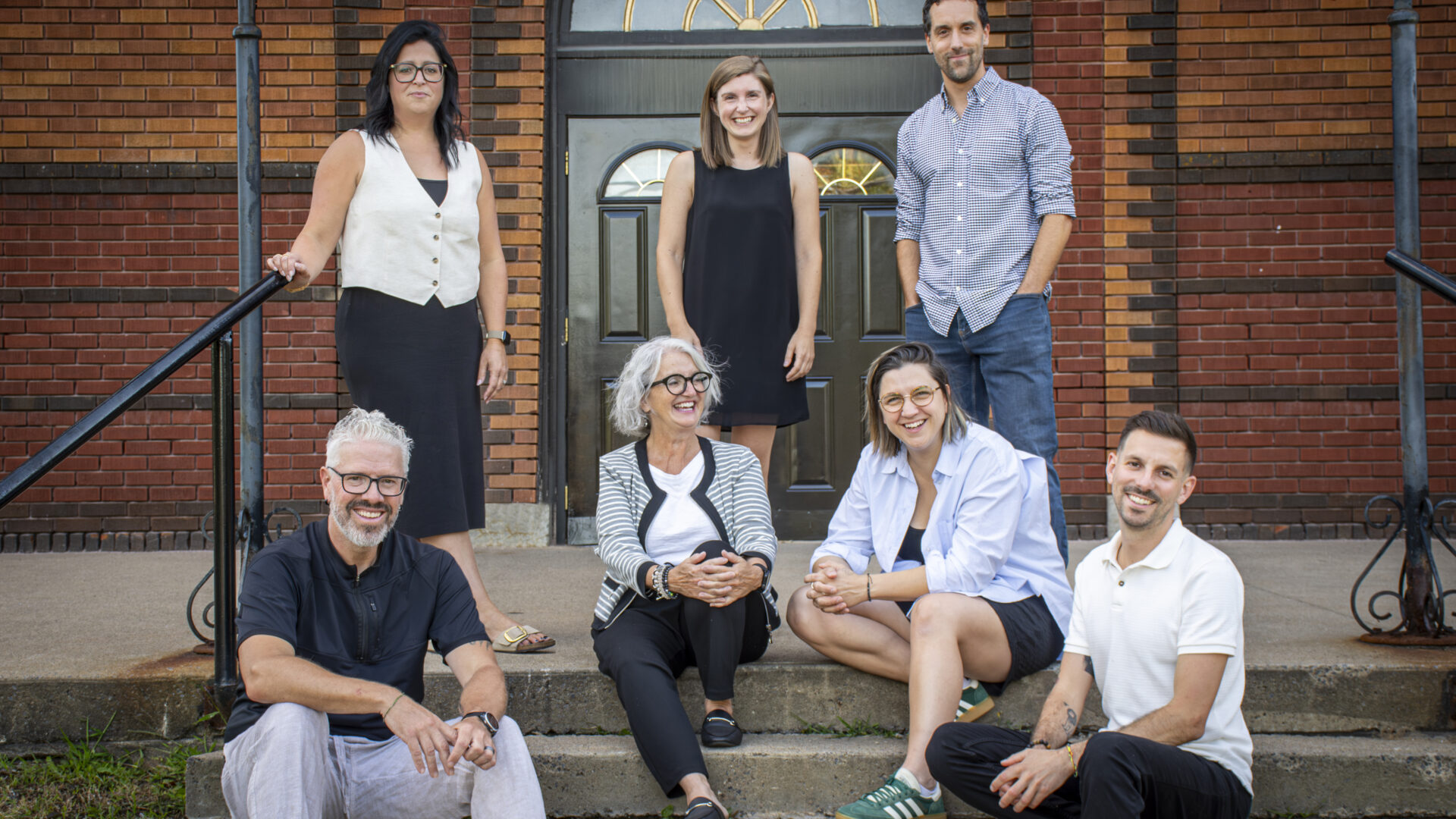 Isabel Desrochers, Marik Grégoire, Bruno Montambault, Patrick Poirier, Marthe Fafard, Véronique Payette et Étienne Dupuis.
Photo gracieuseté