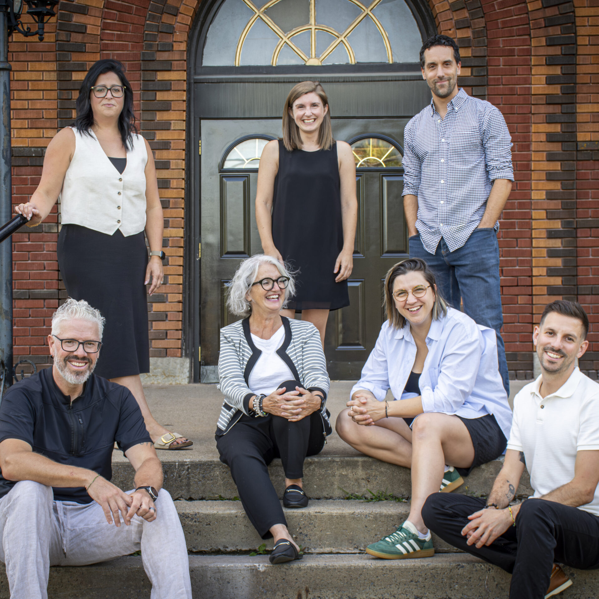 Isabel Desrochers, Marik Grégoire, Bruno Montambault, Patrick Poirier, Marthe Fafard, Véronique Payette et Étienne Dupuis.
Photo gracieuseté