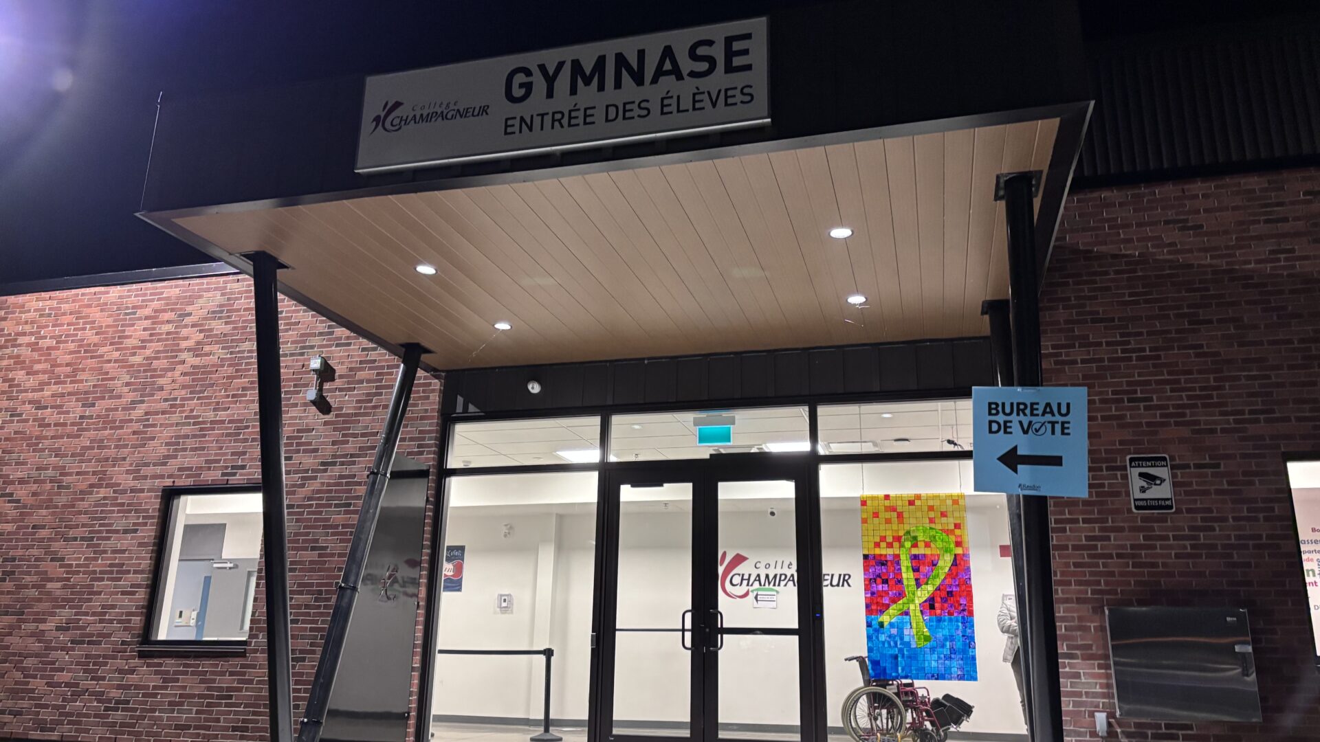 Le lieu de dépouillement des élections municipales à Rawdon. Photo Médialo - Elise Brouillette