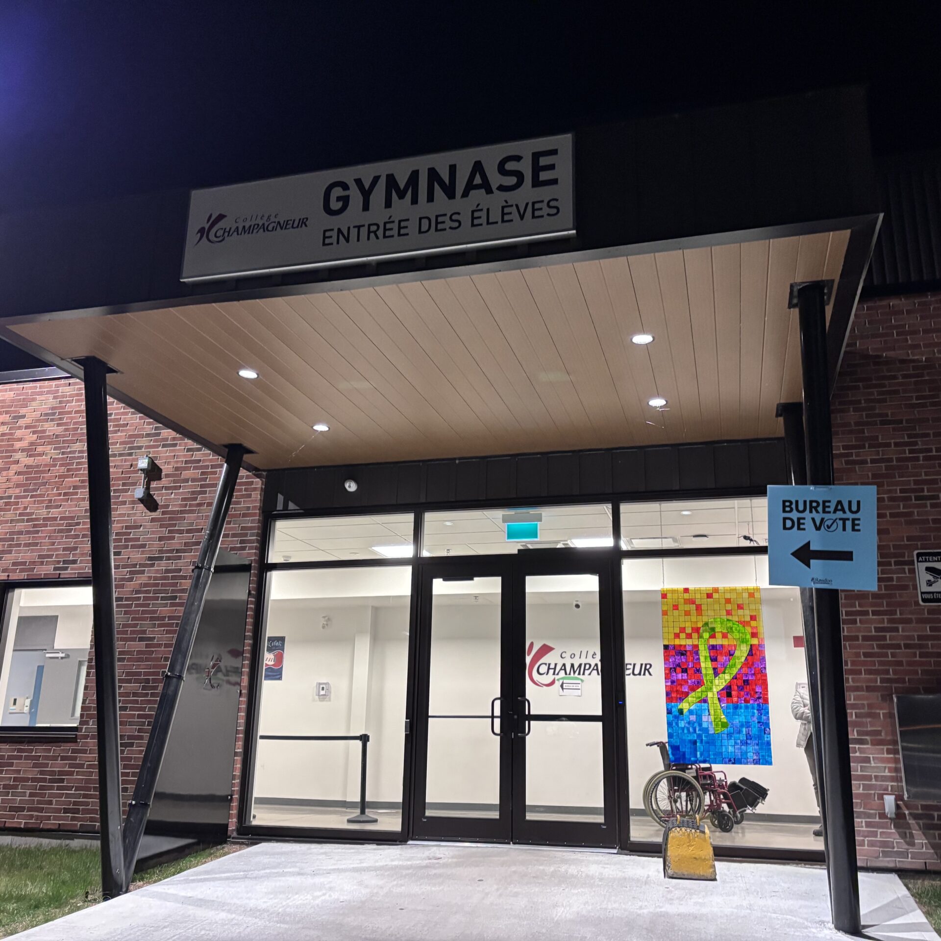 Le lieu de dépouillement des élections municipales à Rawdon. Photo Médialo - Elise Brouillette