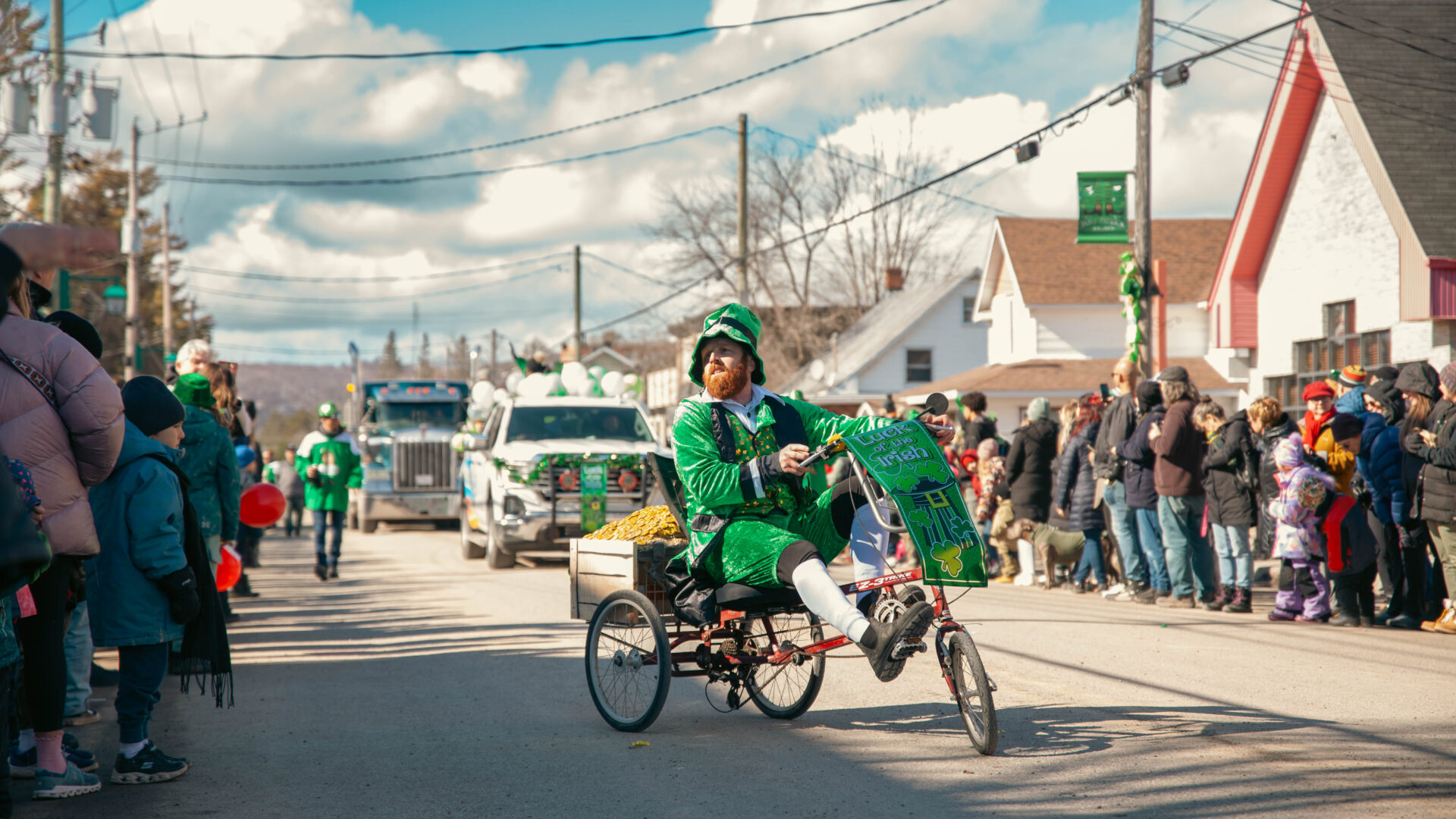 La parade est un incontournable de la Saint-Patrick à Rawdon. (Photo gracieuseté - Estelle Hébert)