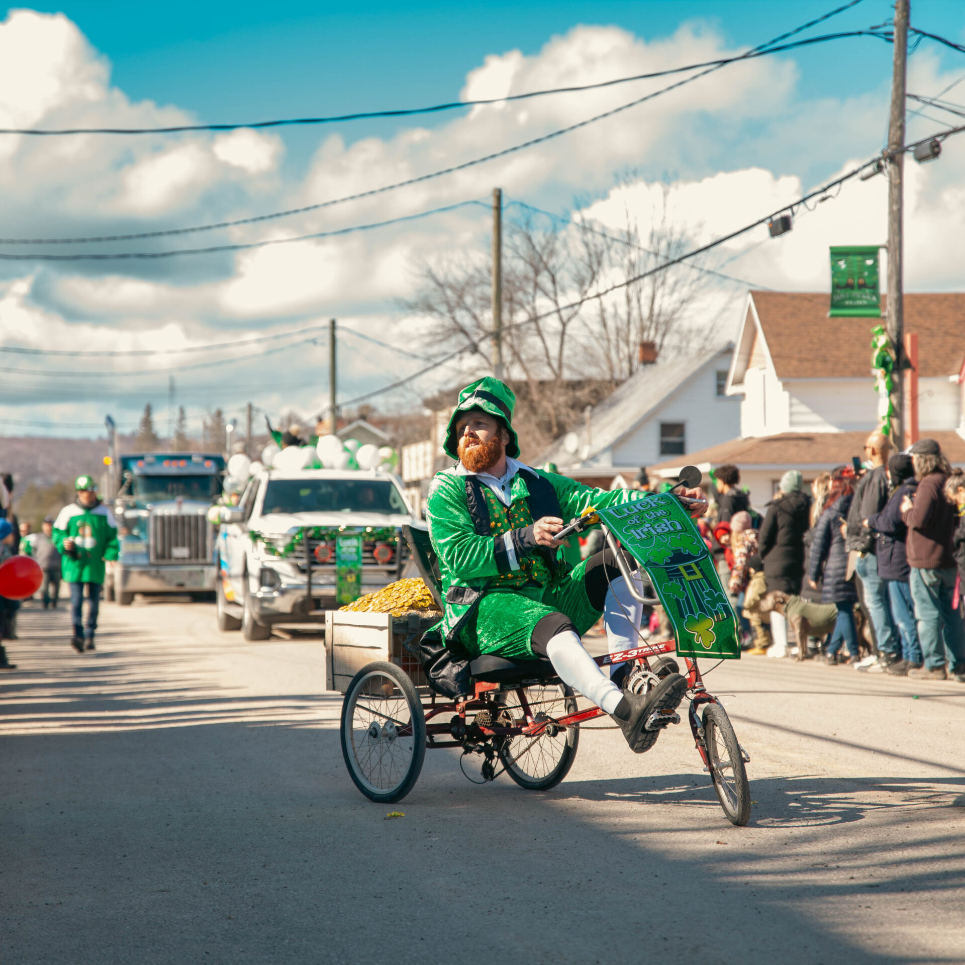 La parade est un incontournable de la Saint-Patrick à Rawdon. (Photo gracieuseté - Estelle Hébert)