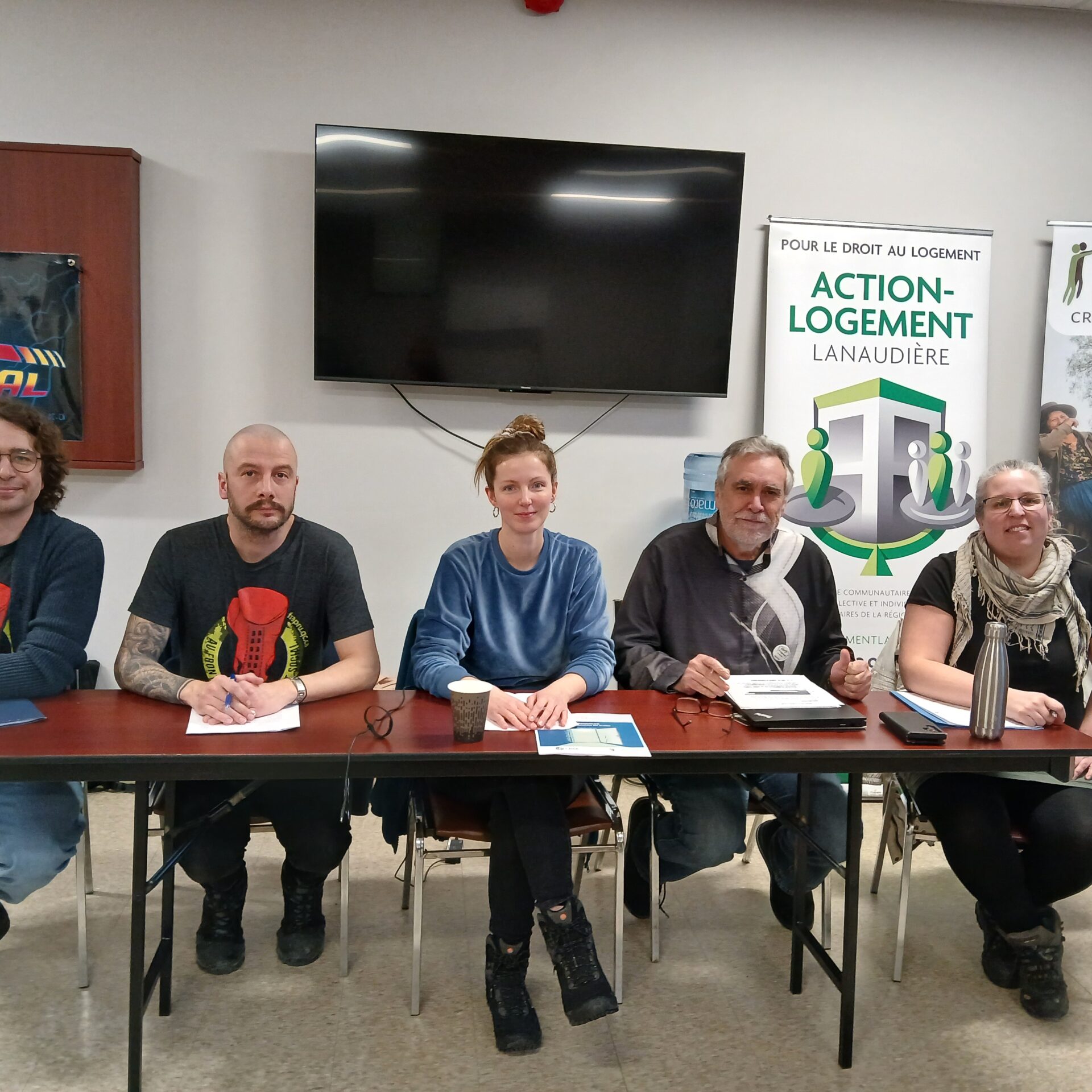 Carl Lafrenière, Benjamin Robert, Amy Magowan Greene, Sylvain Thibault et Catherine Cartier Pouliot. (Photo gracieuseté)