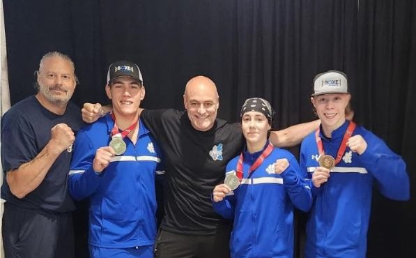 Patrick Daigneault, Édouard Boucher, Stéphane Marquis, Alie Chartier et Alexis Paquin. (Photo gracieuseté) 