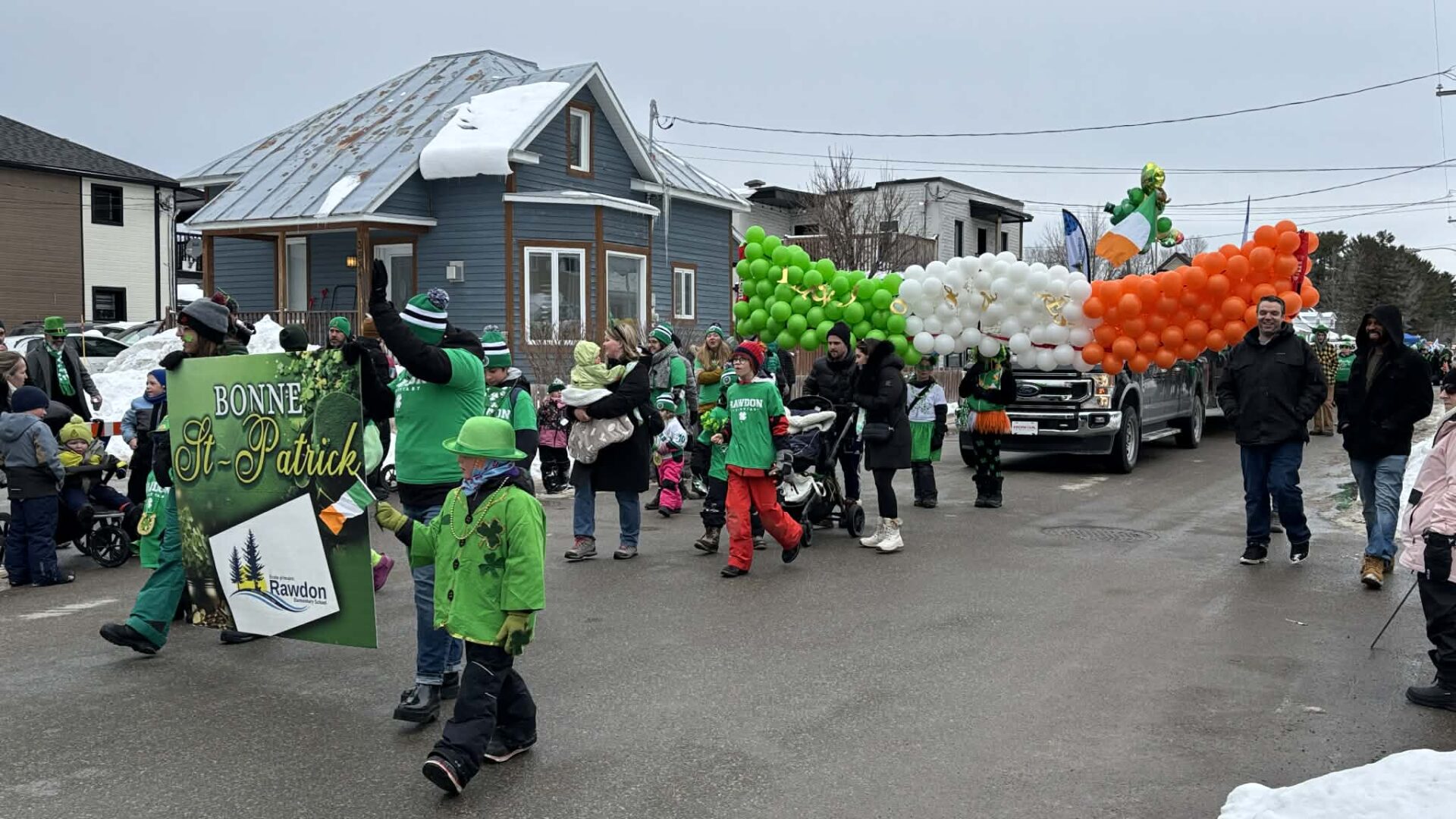 Le défilé du 15 mars 2026 à Rawdon à l'occasion du Festival Saint-Patrick. (Photo gracieuseté)