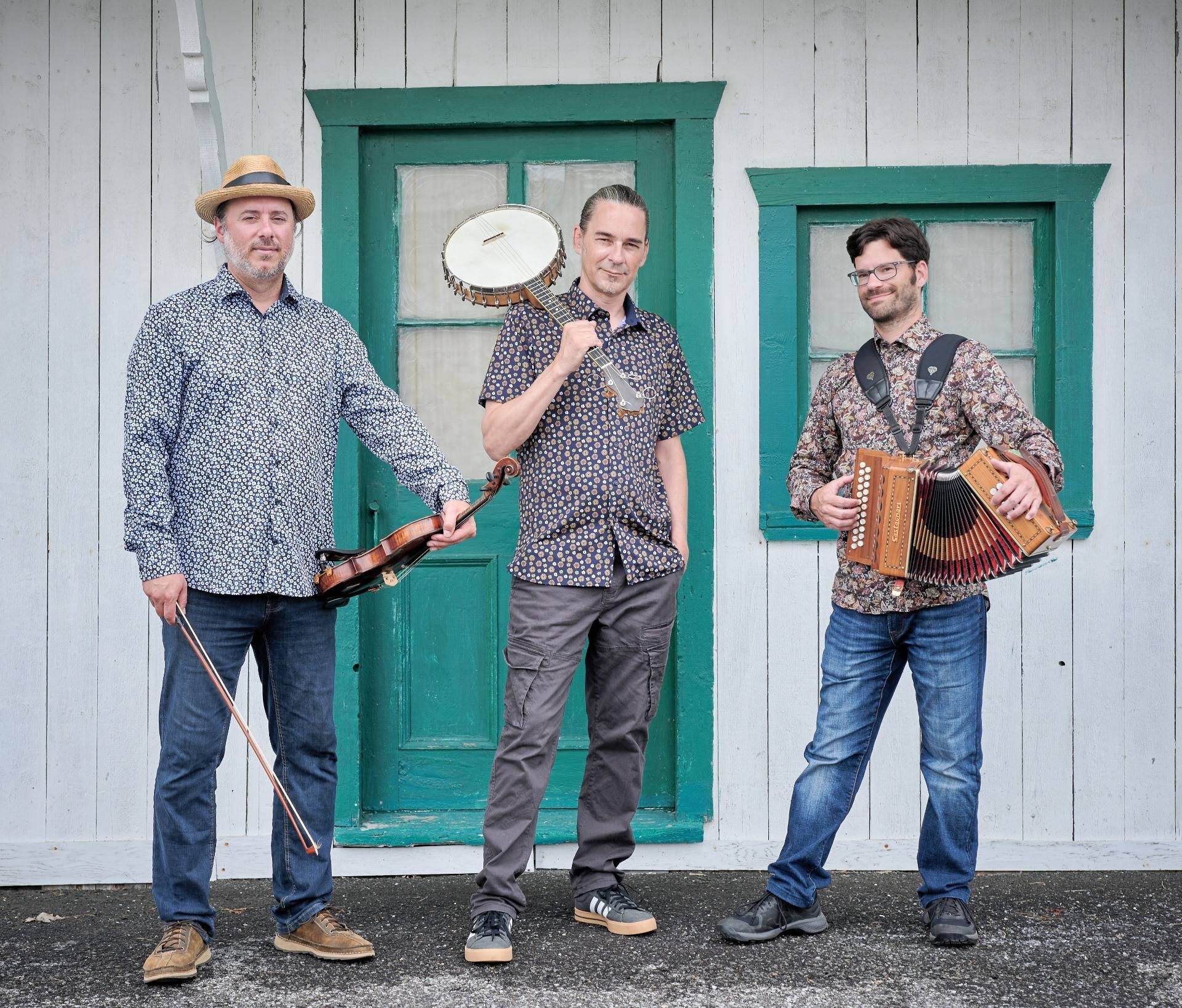 Le trio Garçons à marier est composé de Philippe Jetté, Gabriel Girouard et Jean Desrochers. (Photo gracieuseté – Guillaume Morin)