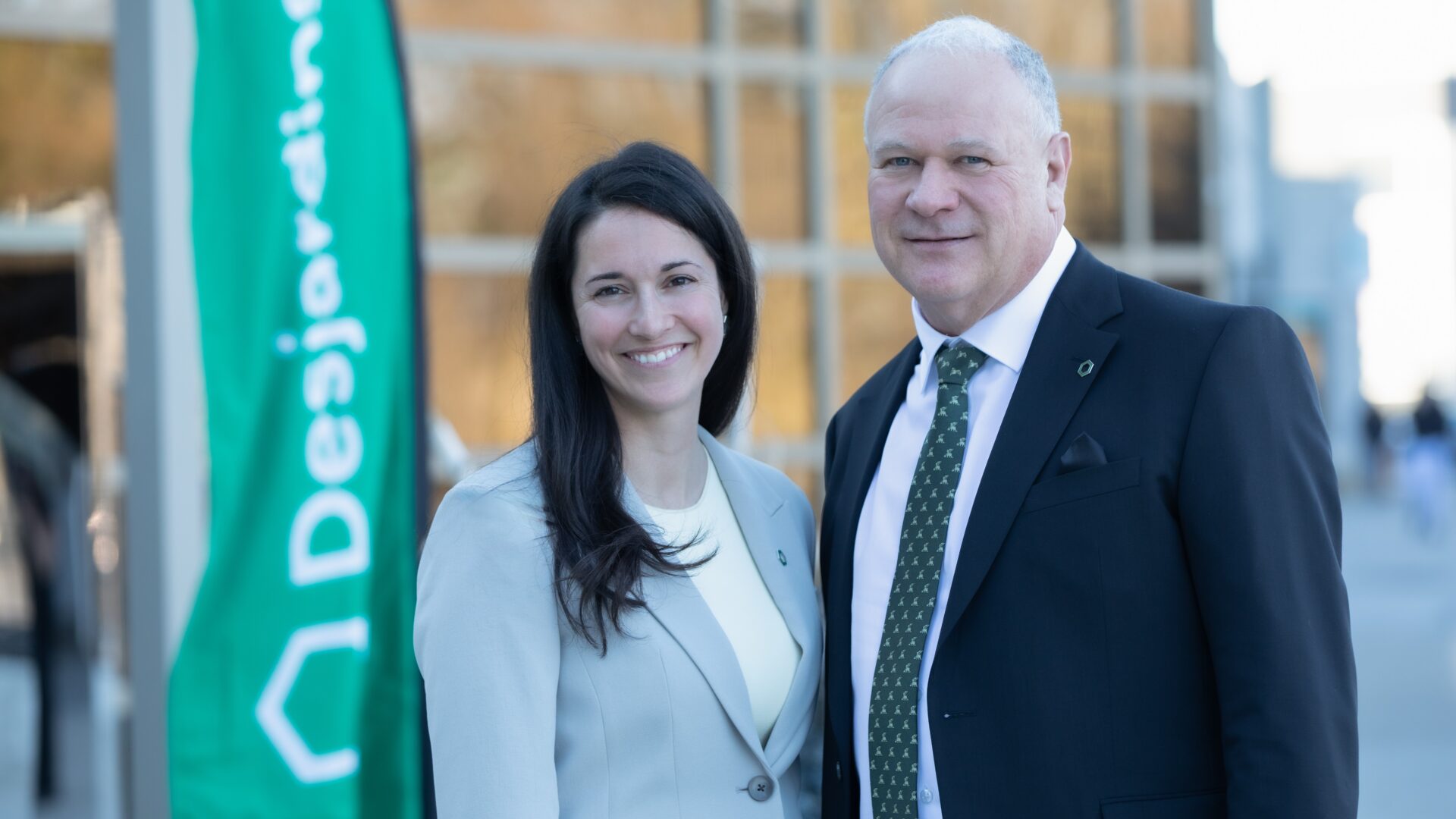 La présidente du conseil d’administration, Myriam Laporte et le directeur général, Joël Landry. (Photo gracieuseté)