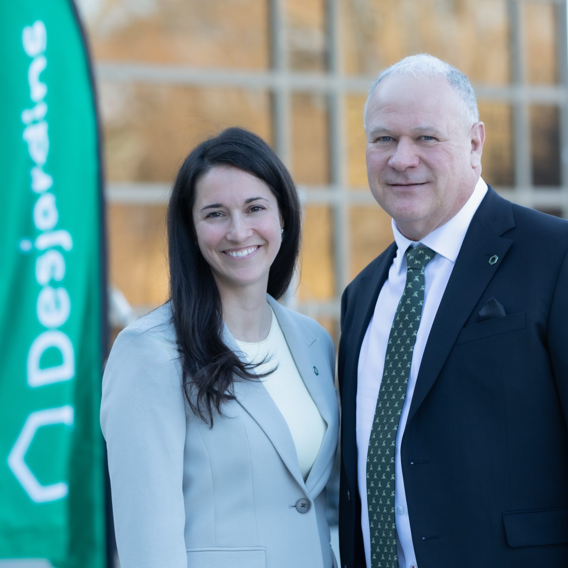 La présidente du conseil d’administration, Myriam Laporte et le directeur général, Joël Landry. (Photo gracieuseté)
