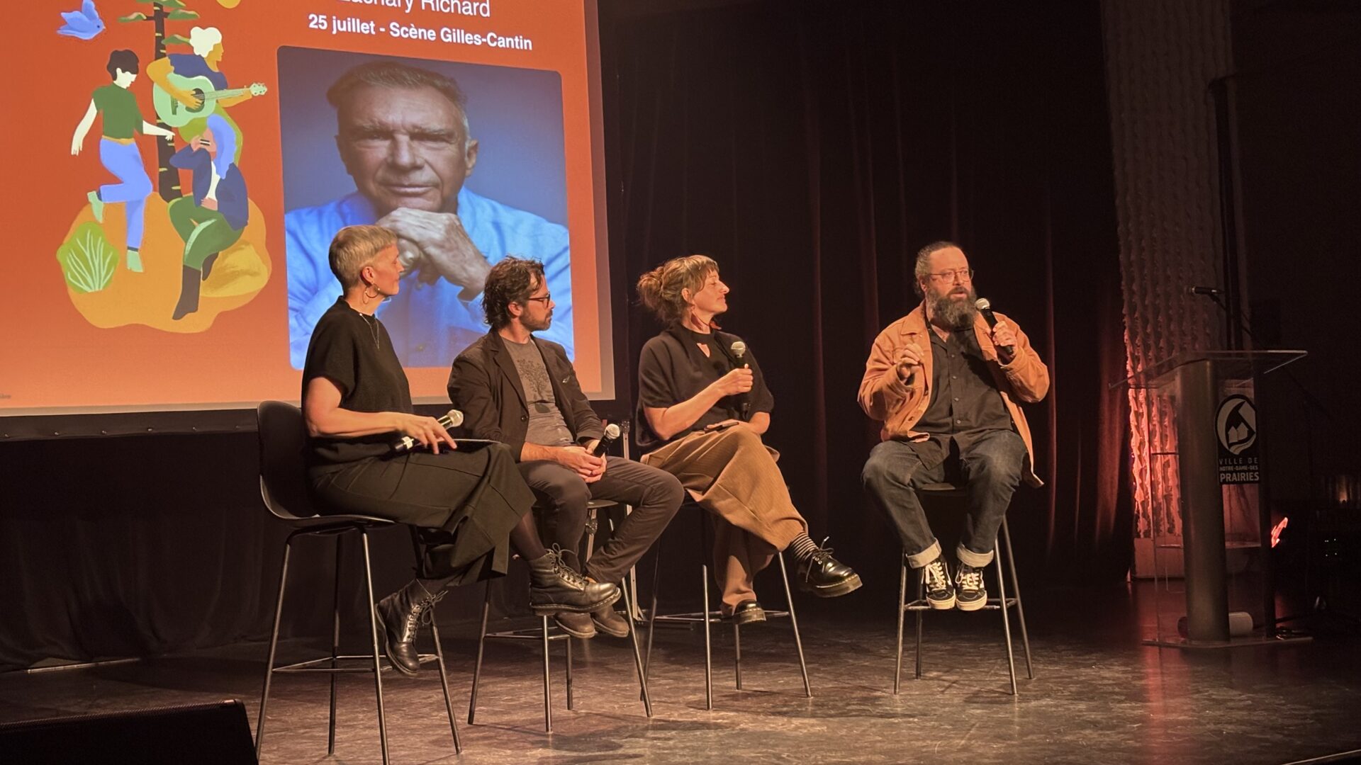 Le comité de programmation a livré les faits saillants de la programmation. (Photo Médialo – Élise Brouillette)