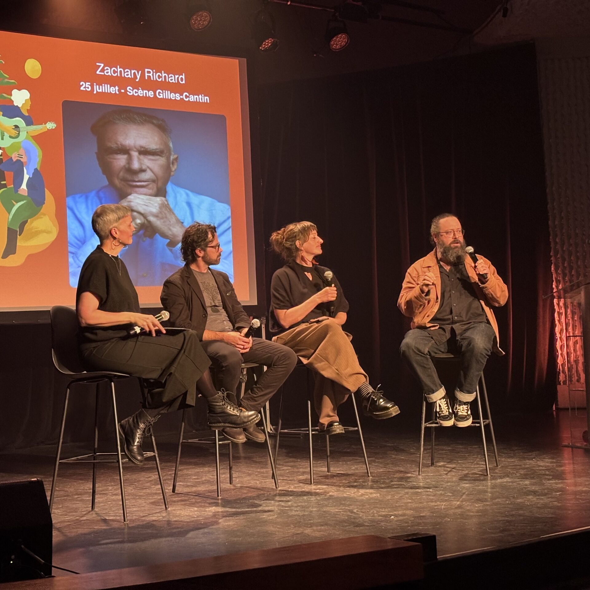 Le comité de programmation a livré les faits saillants de la programmation. (Photo Médialo – Élise Brouillette)