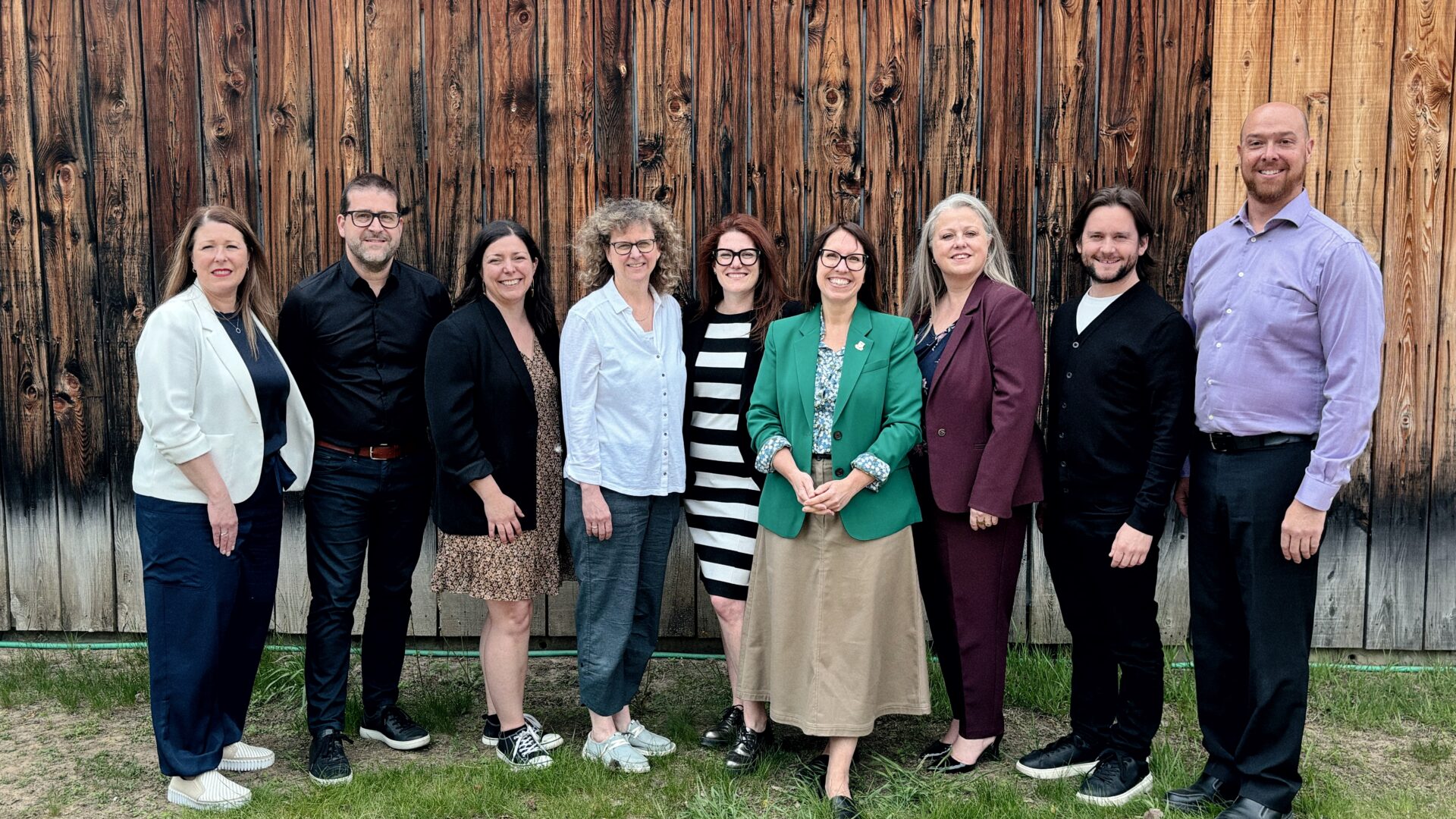 Elaine Desjardins, Claudéric Provost, Dominique Lachance Lauzé, Linda Corbeil, Valéry Leclerc, Patricia Lebel, Catherine Rousseau, Justin Archambault et Éric Mercier. (Photo gracieuseté)