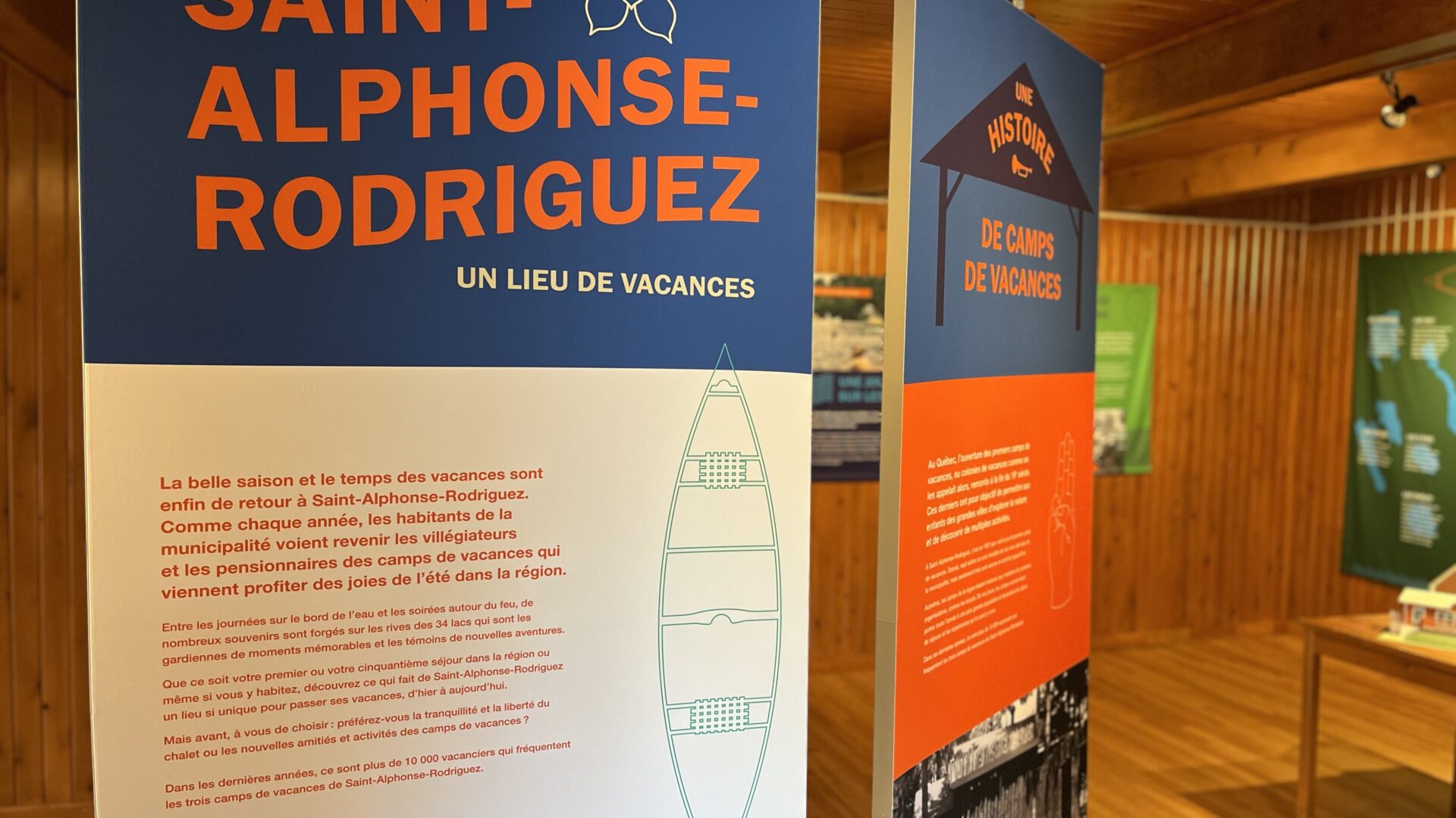 L’exposition Saint-Alphonse-Rodriguez, un lieu de vacances! est présentée jusqu’au 5 septembre. (Photo gracieuseté)