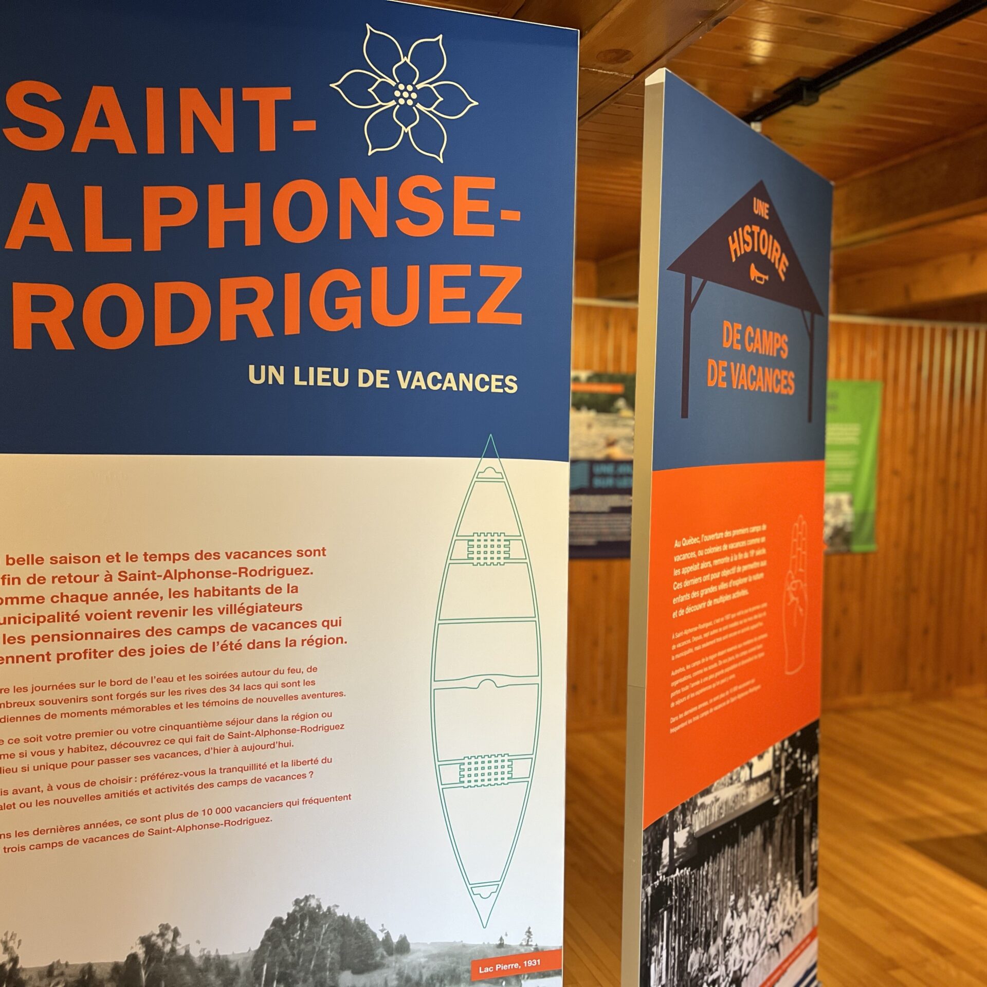 L’exposition Saint-Alphonse-Rodriguez, un lieu de vacances! est présentée jusqu’au 5 septembre. (Photo gracieuseté)