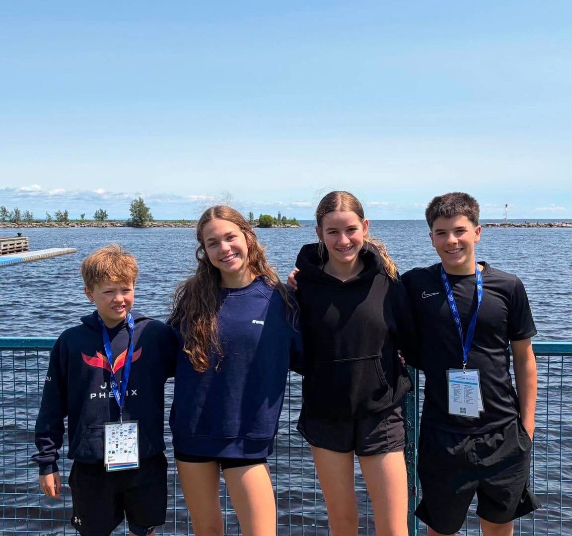 Liam Cousineau, Olivia Riopel-Doiron, Rosalie Cantin et Arthur Fournier. (Photo gracieuseté)