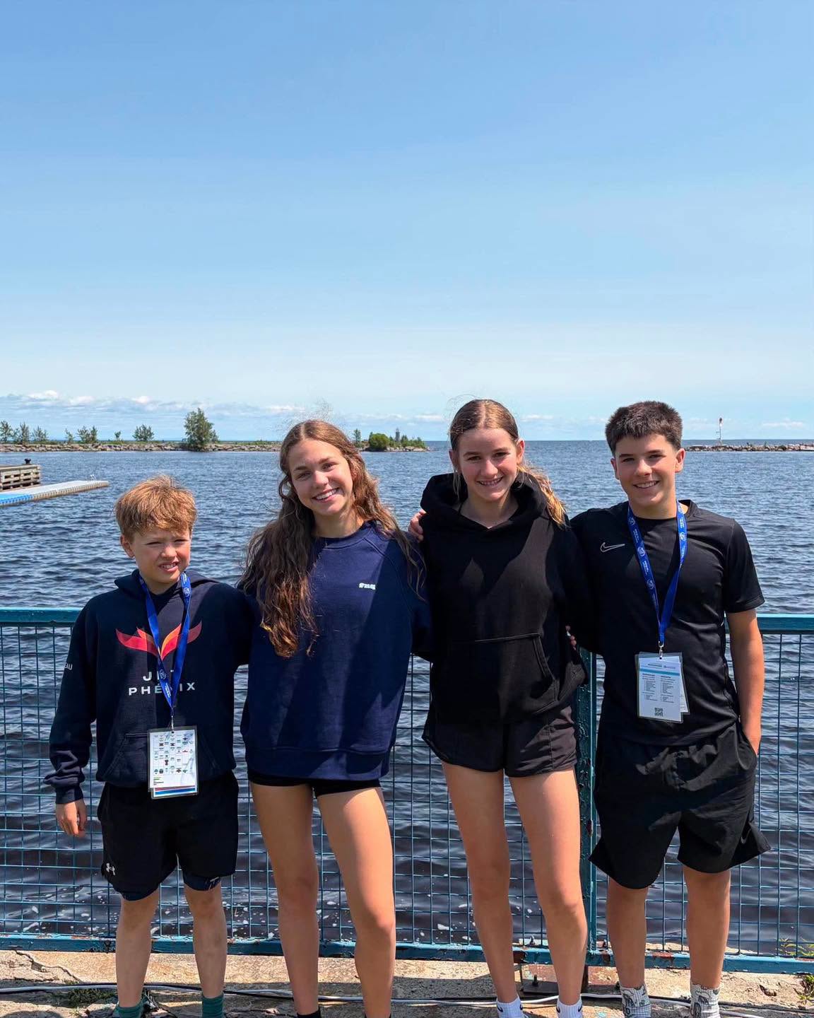 Liam Cousineau, Olivia Riopel-Doiron, Rosalie Cantin et Arthur Fournier. (Photo gracieuseté)