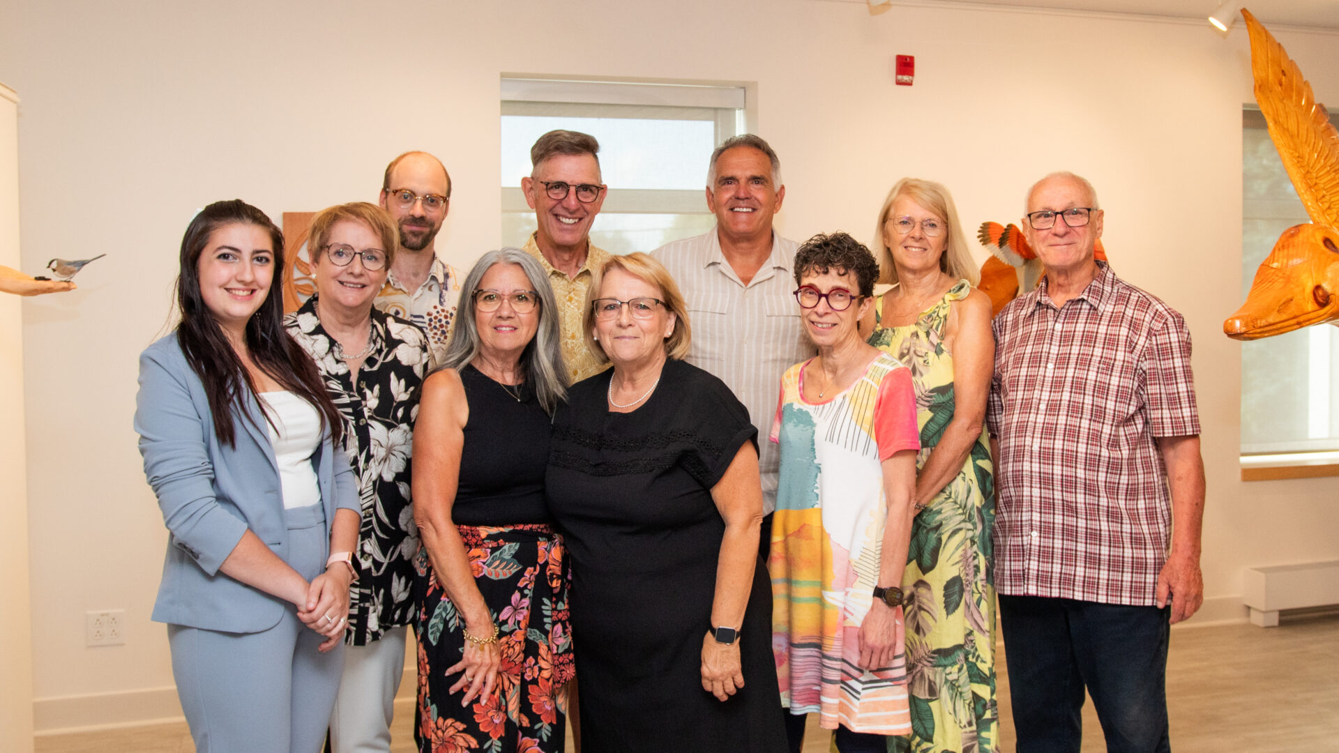 Le vernissage s'est déroulé en présence des artistes. (Photo gracieuseté)