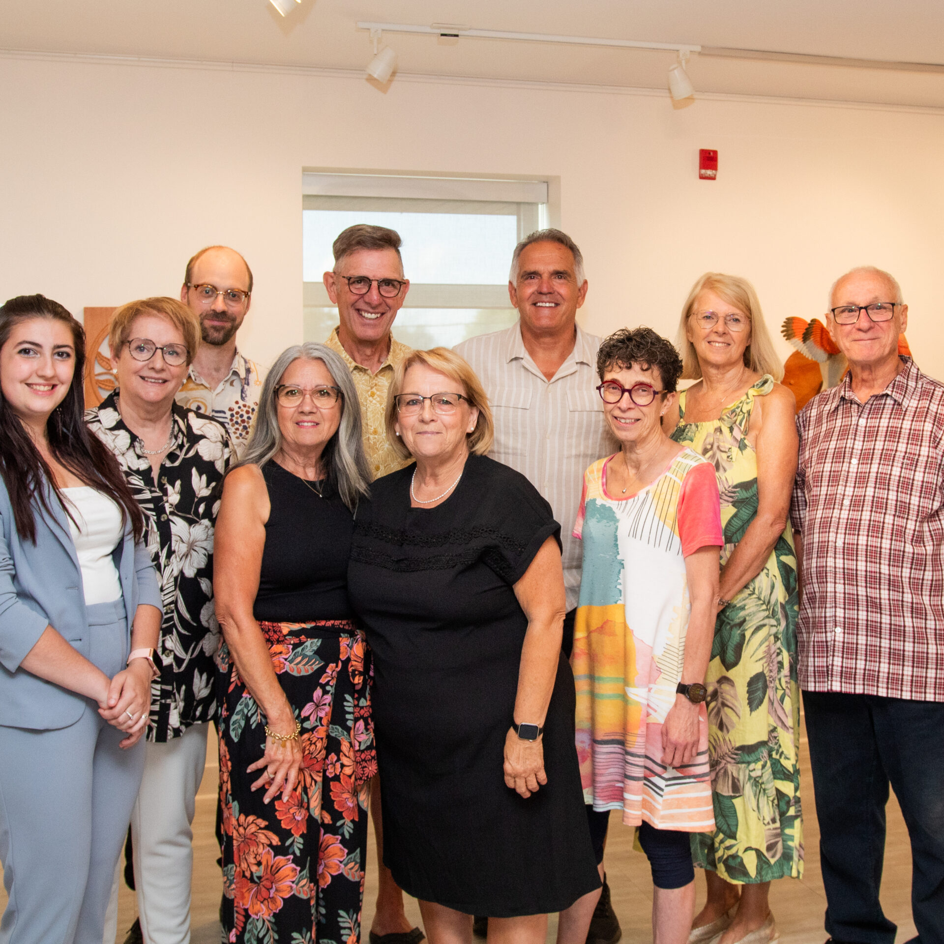 Le vernissage s'est déroulé en présence des artistes. (Photo gracieuseté)
