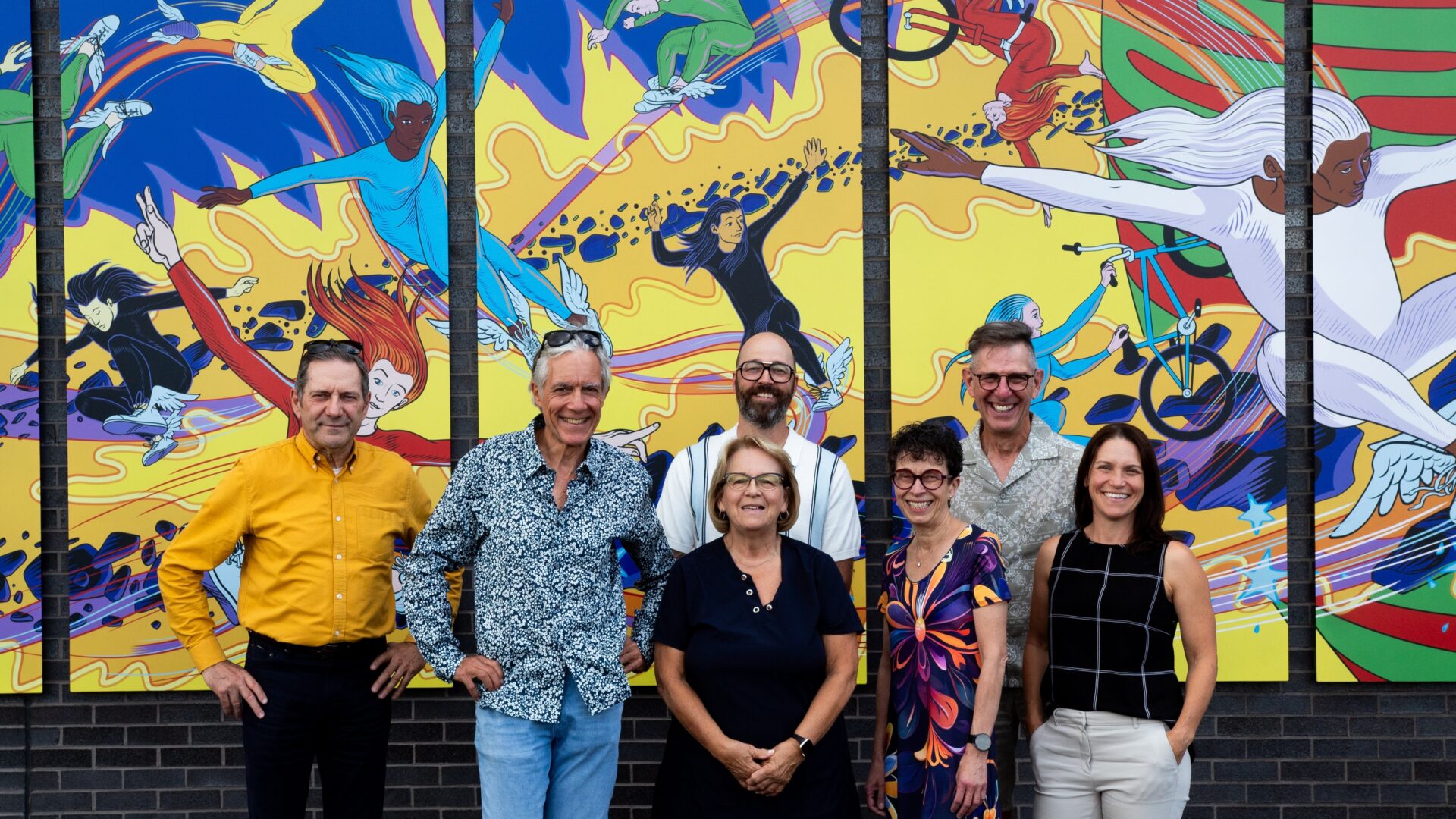 L'inauguration de l'oeuvre d'art public. (Photo gracieuseté)