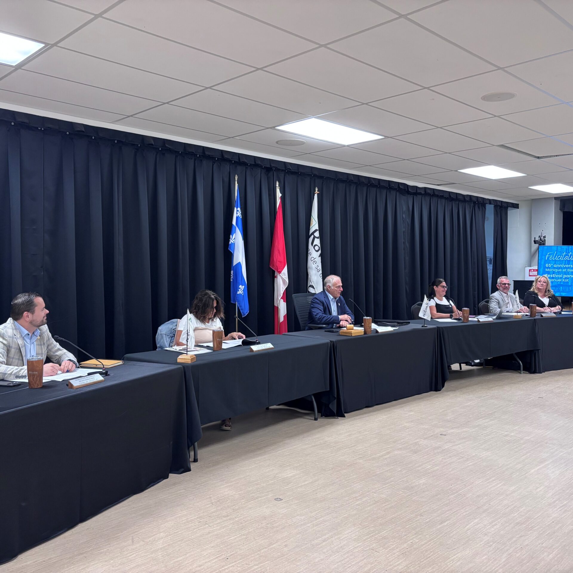 La séance du conseil municipal de Rawdon du 17 août 2026. (Photo Médialo - Élise Brouillette)