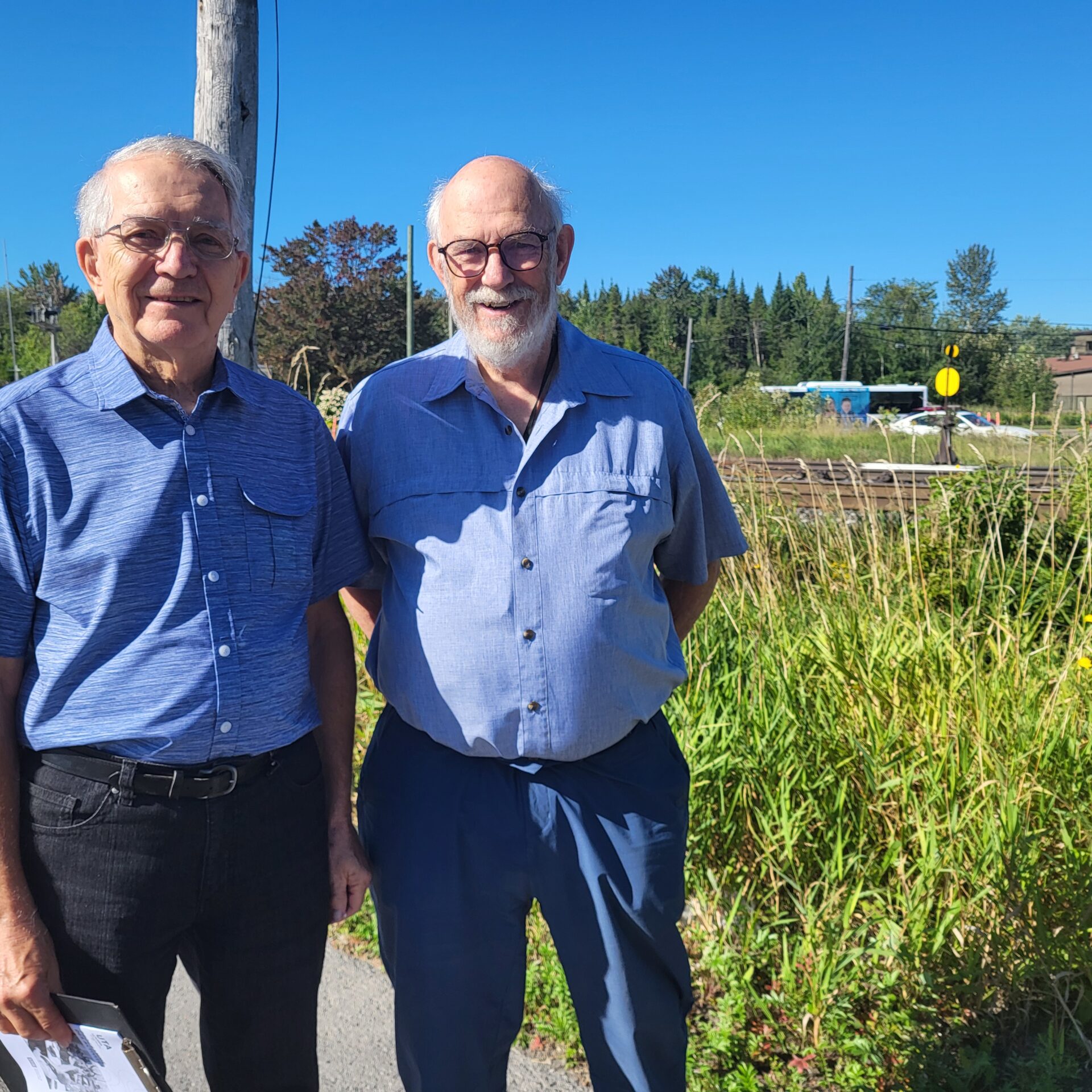 Jean-Marie Gagnon et Jacques Larocque. 
Photo Médialo - Mélissa Blouin