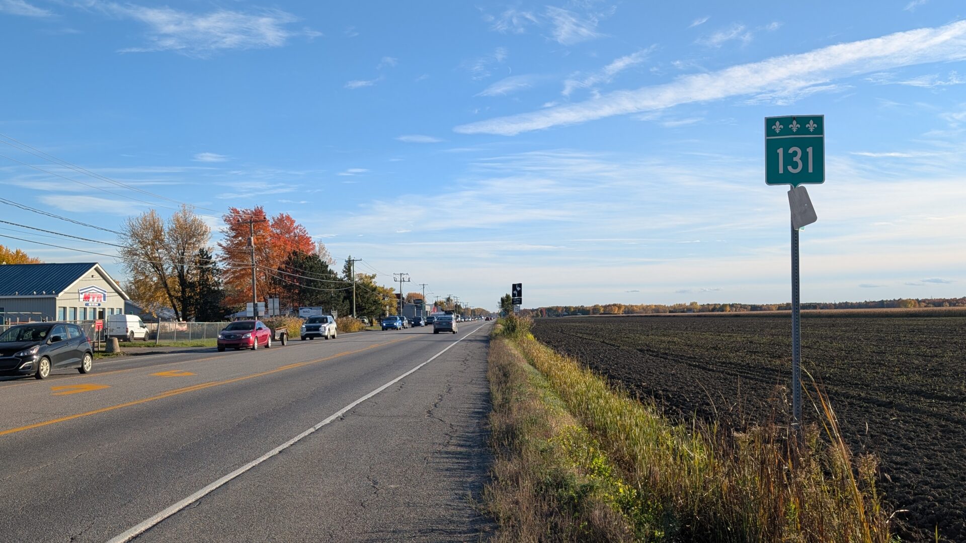 La route 131 (Photo Médialo - Jason Joly)