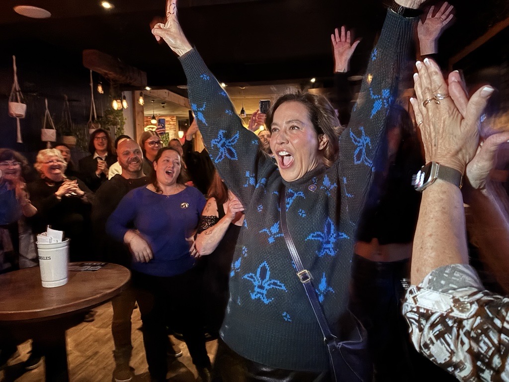Véronique Venne l'emporte dans Joliette. (Photo Élise Brouillette - Médialo)