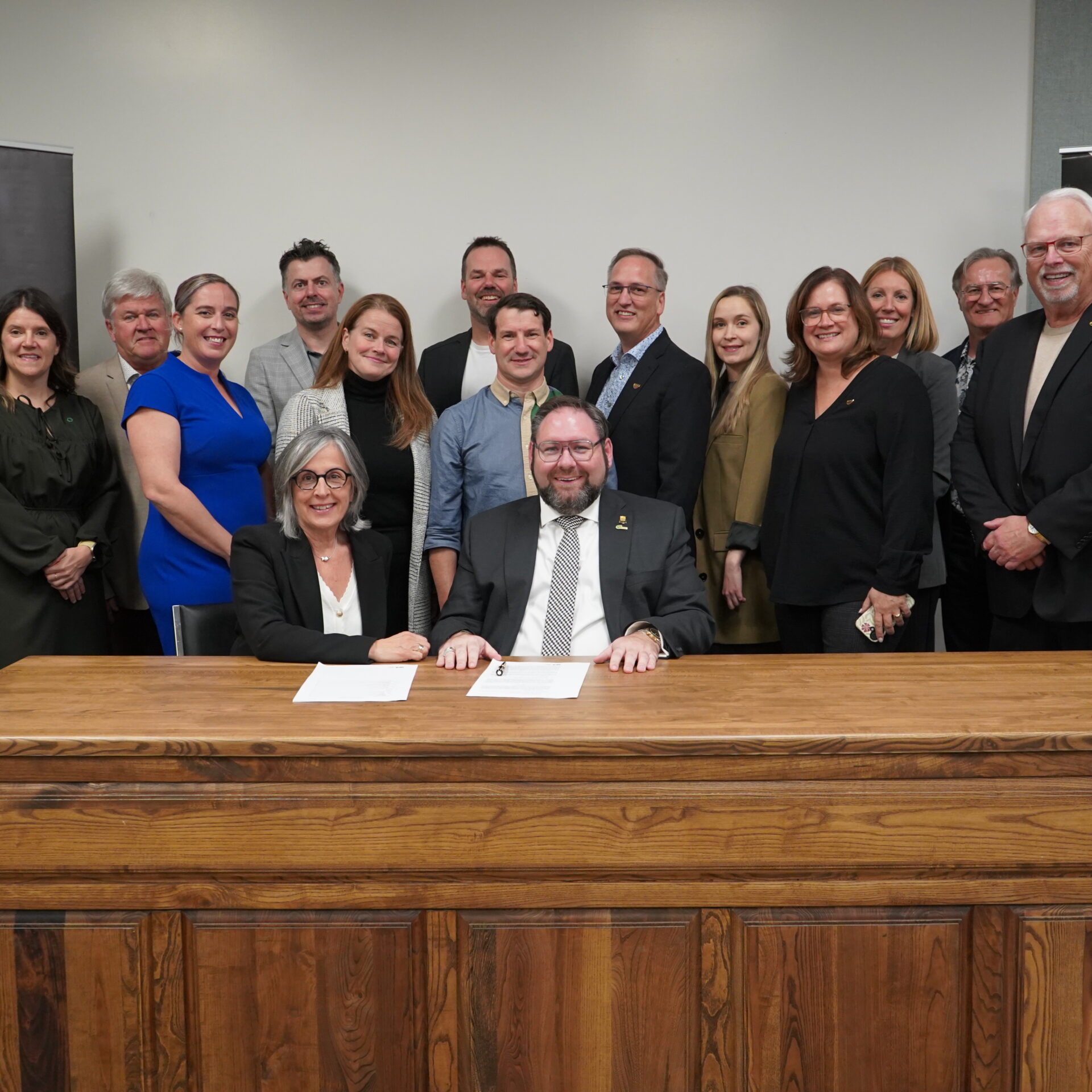 L'officialisation de l'entente entre la Ville de Joliette et le Centre culturel Desjardins. (Photo gracieuseté)