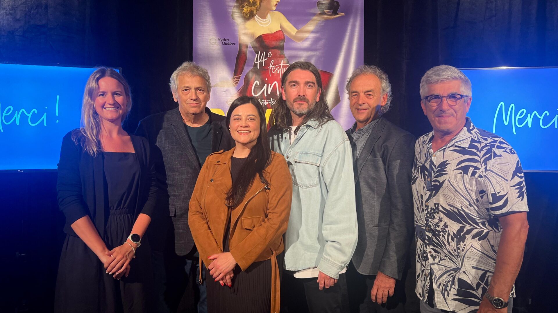Les cofondateurs du Festival aux côtés du réalisateur William Mazzoleni Valin et de la productrice Julie O’Bomsawin, fiers de lancer la 44e édition. 

Crédit Photo: Médialo — Ricardo Jr Emmanuel  