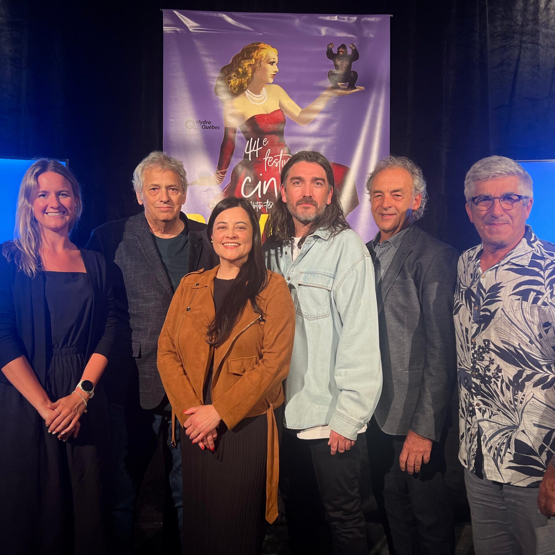 Les cofondateurs du Festival aux côtés du réalisateur William Mazzoleni Valin et de la productrice Julie O’Bomsawin, fiers de lancer la 44e édition. 

Crédit Photo: Médialo — Ricardo Jr Emmanuel  