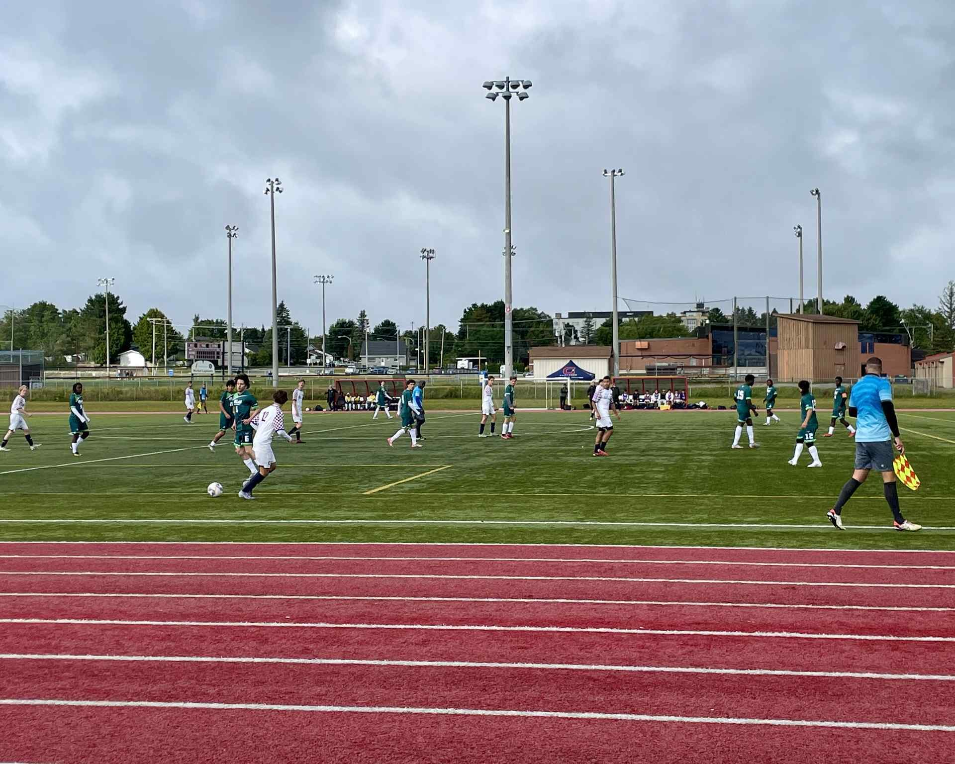 Les Gaillards ont débuté leur saison régulière en soccer.
Photo gracieuseté Cégep A-T.