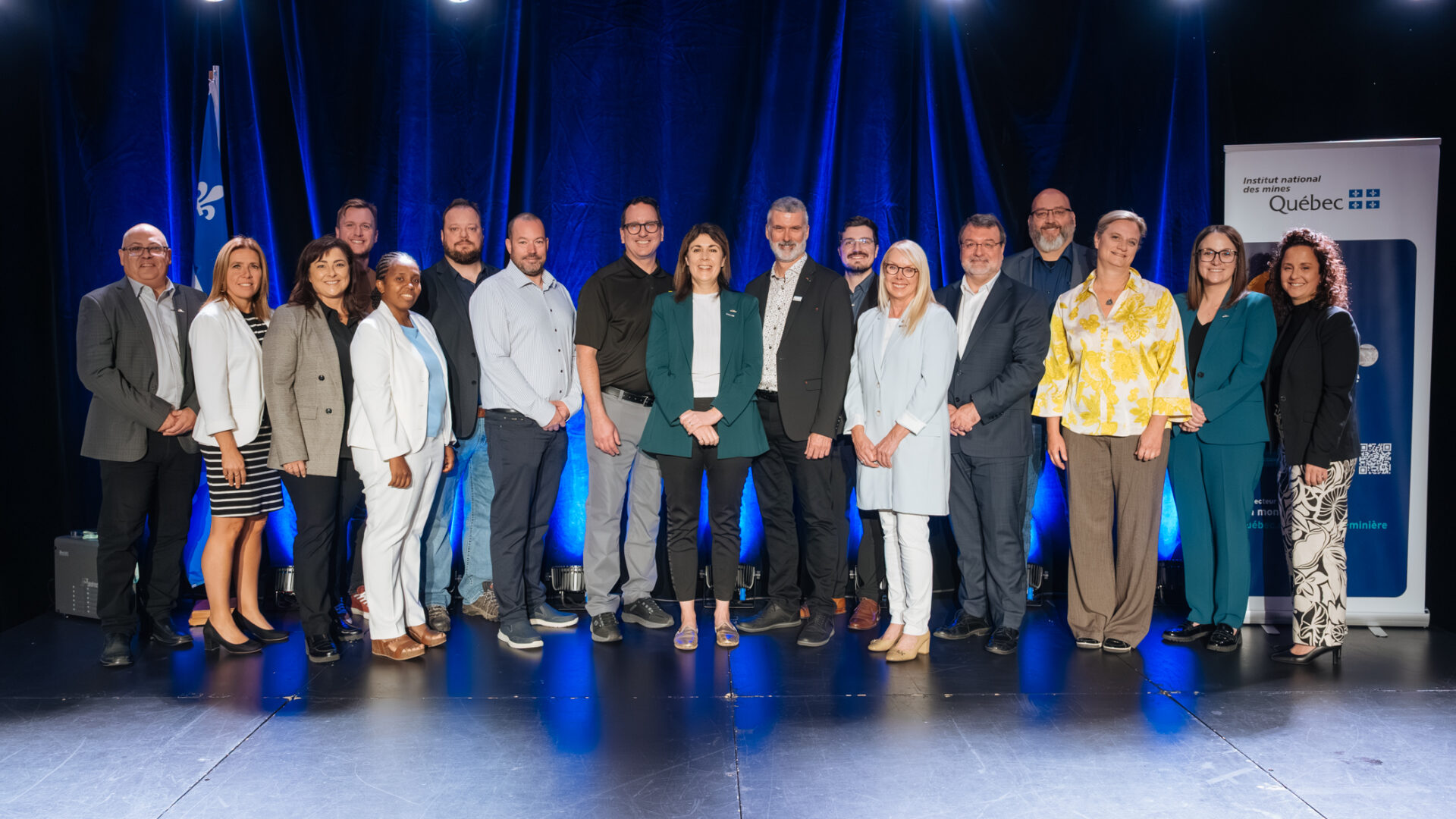 Conférenciers, panélistes et partenaires à l'édition 2025.

Photo gracieuseté Institut national des mines
