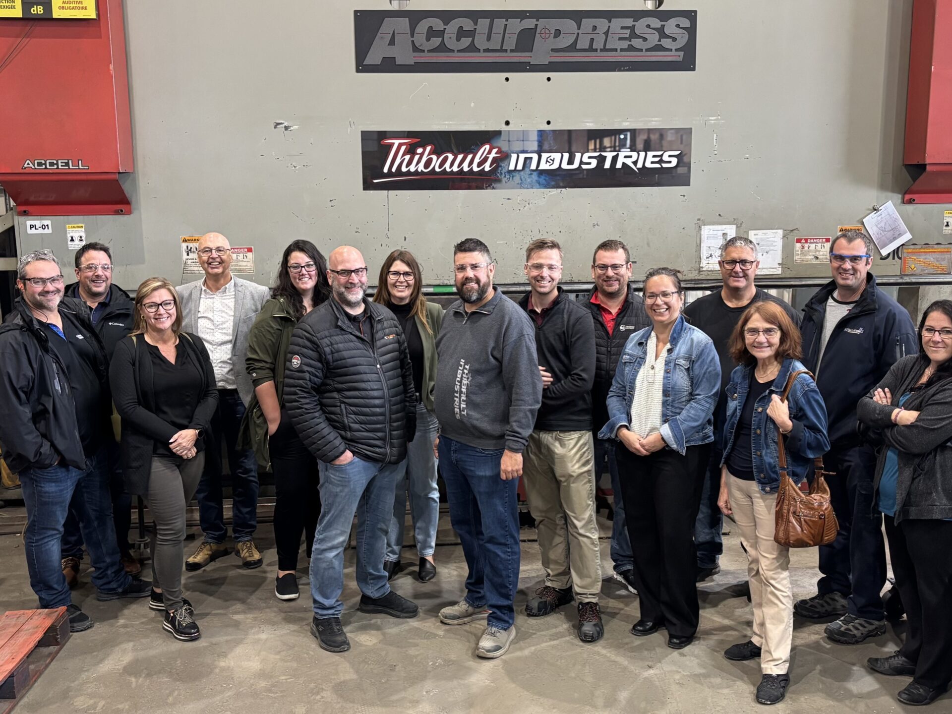 Visite collective de Thibault Industries.

Photo gracieuseté.