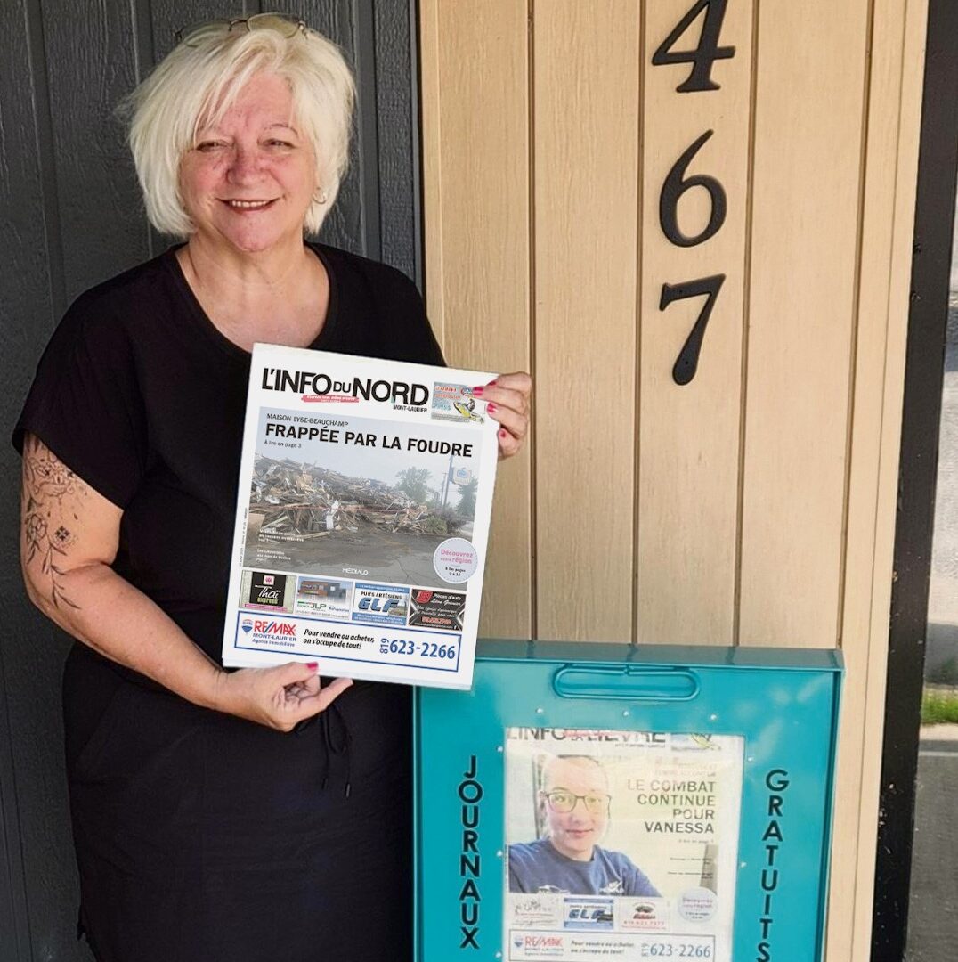 La nouvelle éditrice de L'info du Nord - Mont Laurier, Joëlle Bélisle. Photo Médialo.