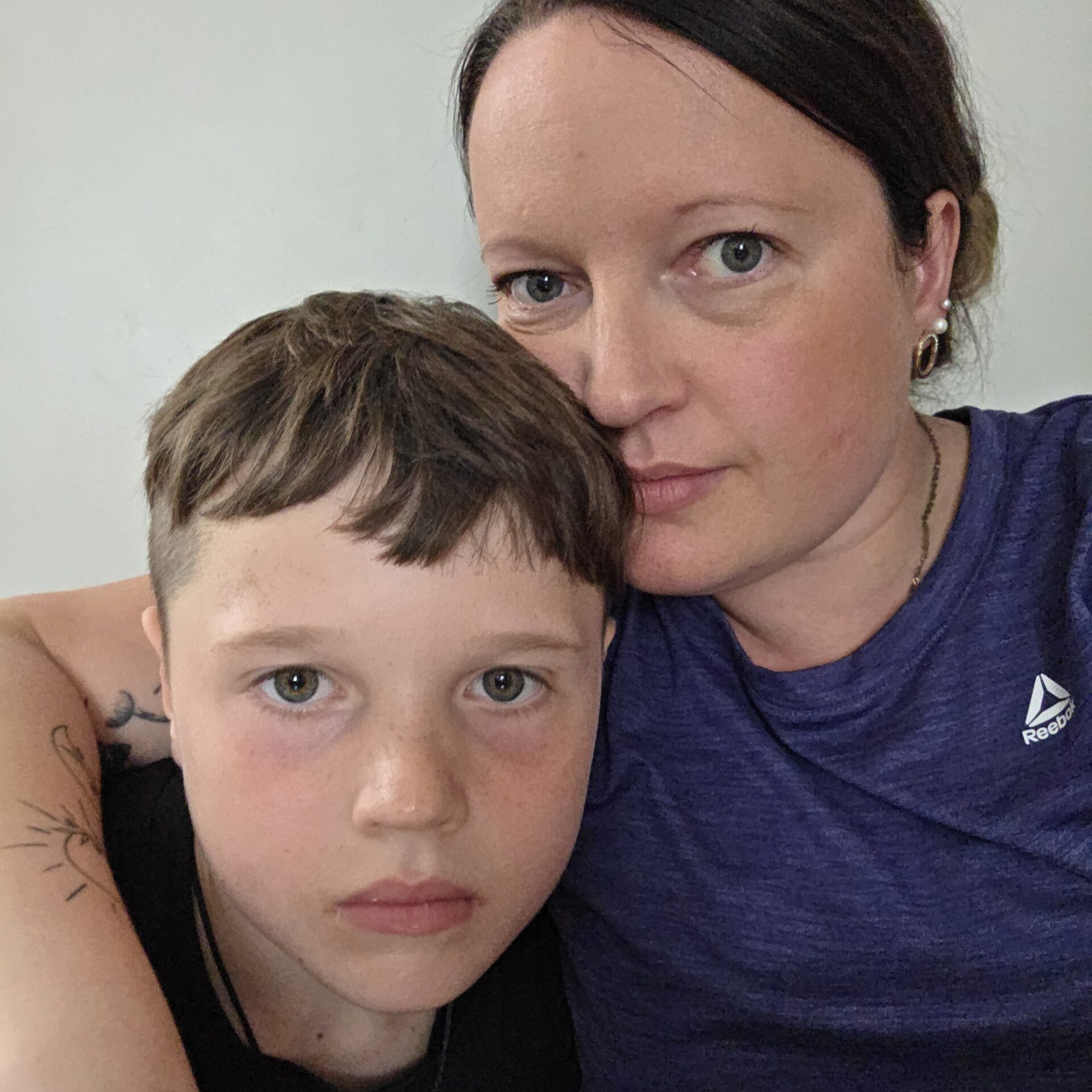 Caroline St-Amant et son fils, Logan.