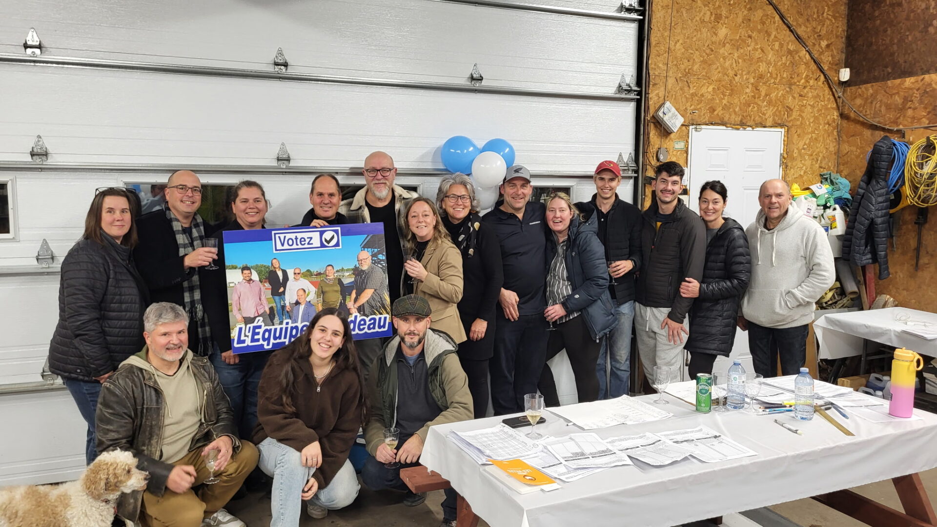 Mario Rondeau a été élu à la mairie de Saint-Thomas avec toute son équipe.