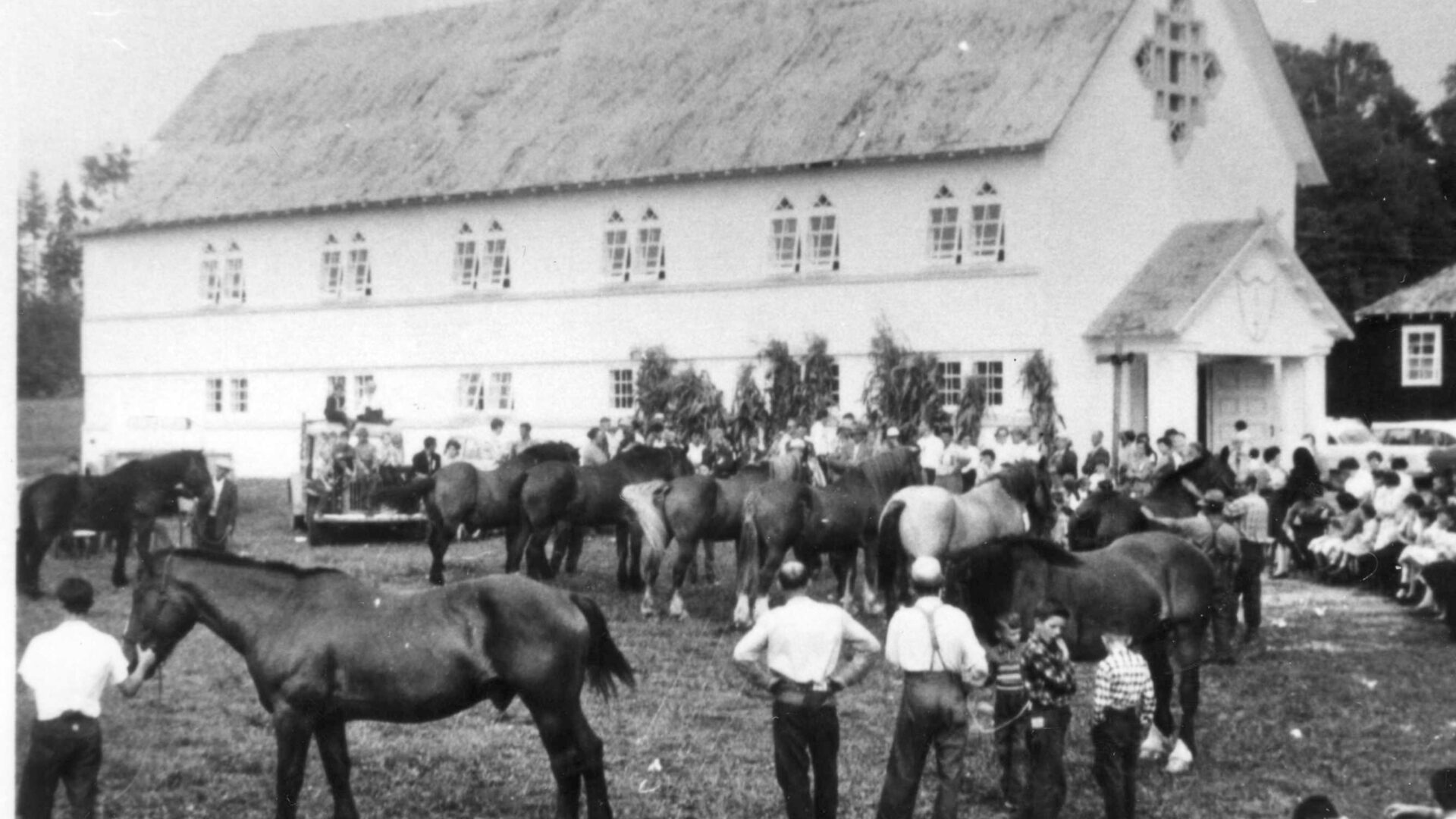 Exposition agricole annuelle de Lac-du-Cerf. Décennie 1950.
Photo gracieuseté - Société d’histoire et de généalogie des Hautes-Laurentides
