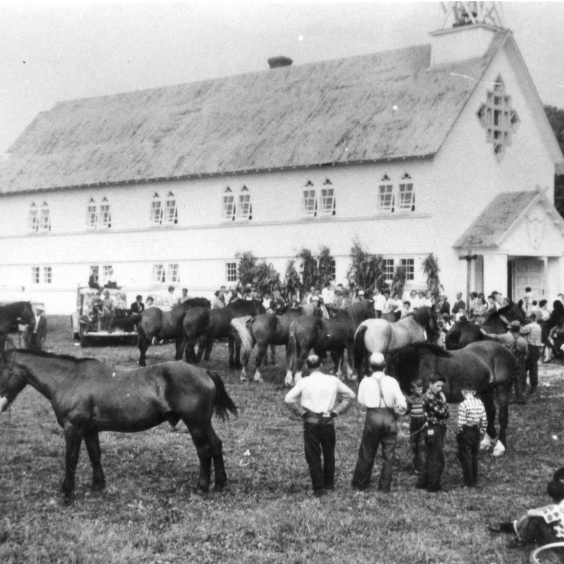Exposition agricole annuelle de Lac-du-Cerf. Décennie 1950.
Photo gracieuseté - Société d’histoire et de généalogie des Hautes-Laurentides
