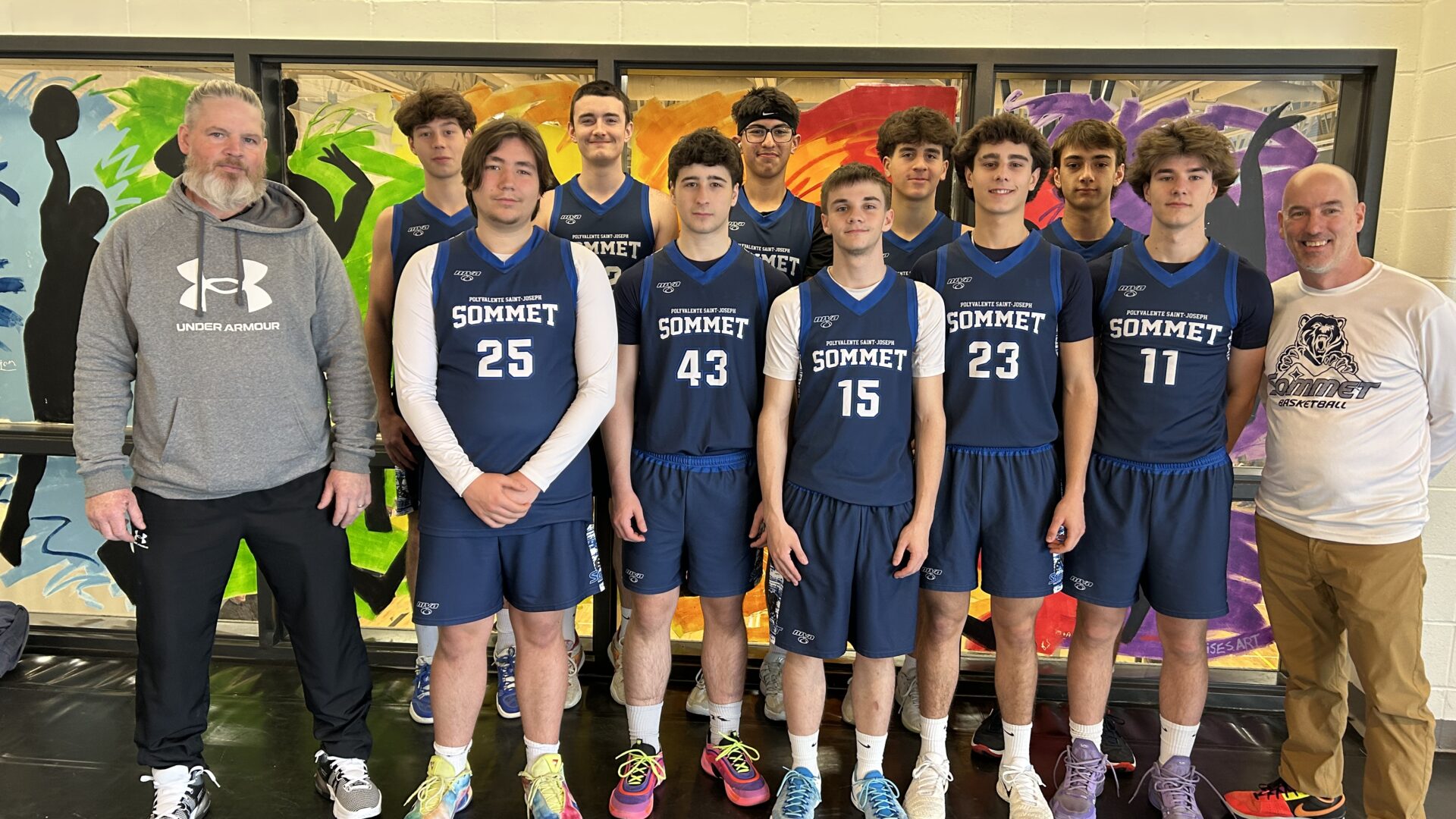 L’équipe de Basketball juvénile masculin 1 à Magog.
Photo gracieuseté – Dominique Dault
