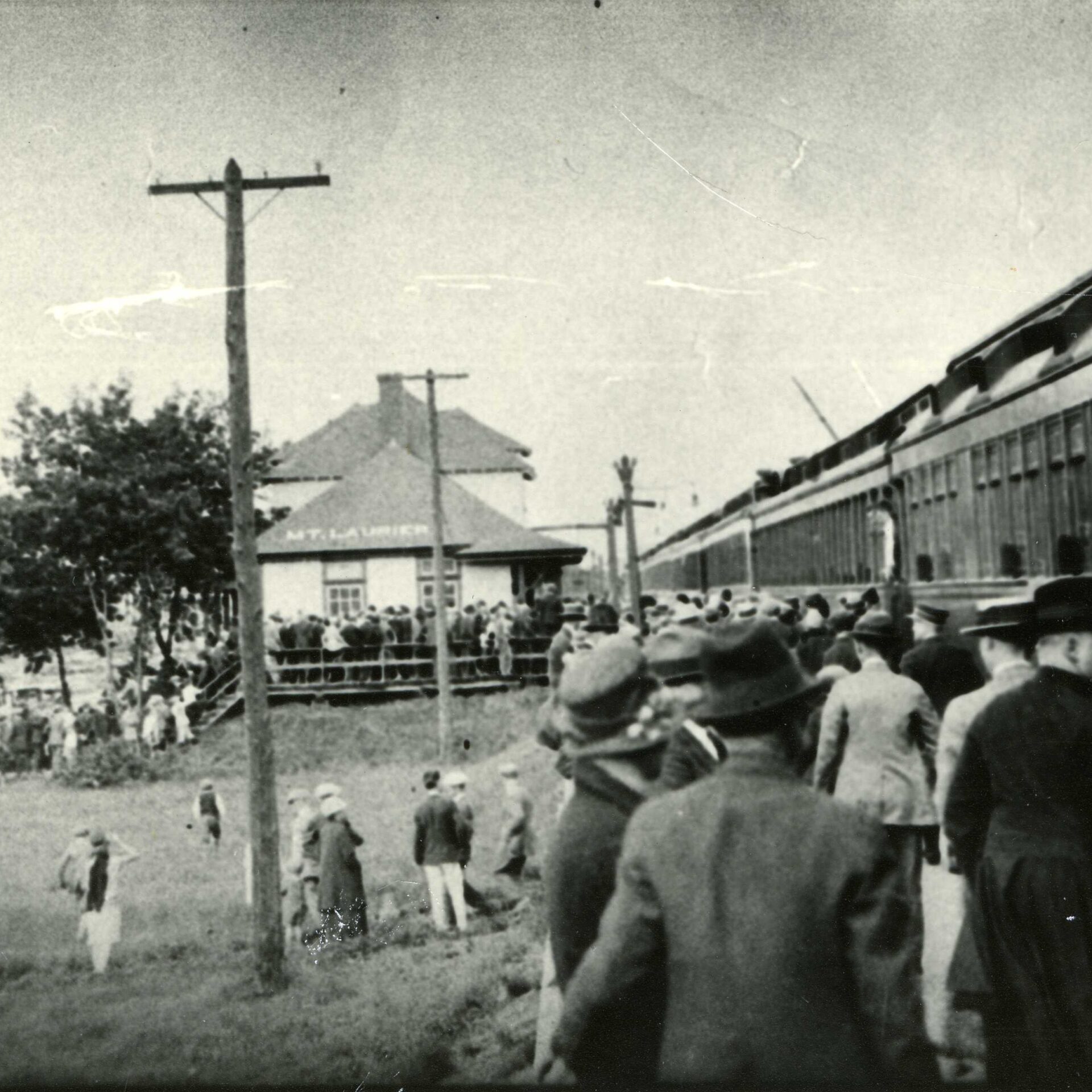 La gare de Mont-Laurier. Photo gracieuseté Société d'histoire et de généalogie des Hautes-Laurentides.