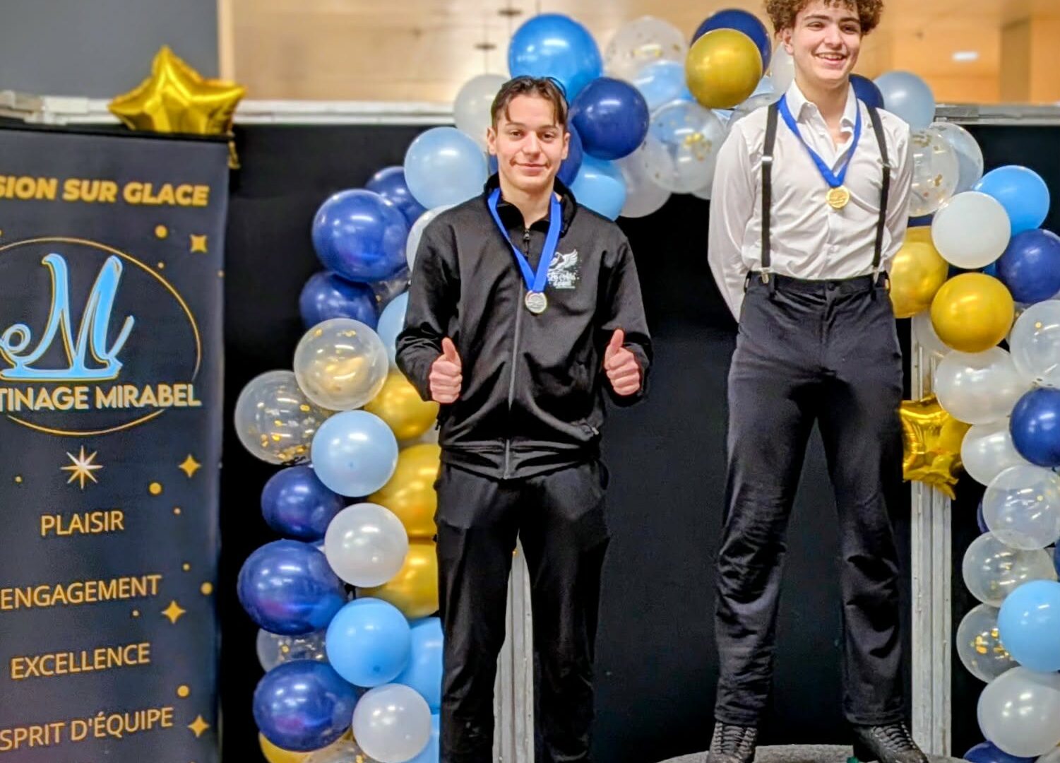 Nathan Farkas à la deuxième place du podium. Photo CPA Mont-Laurier.

