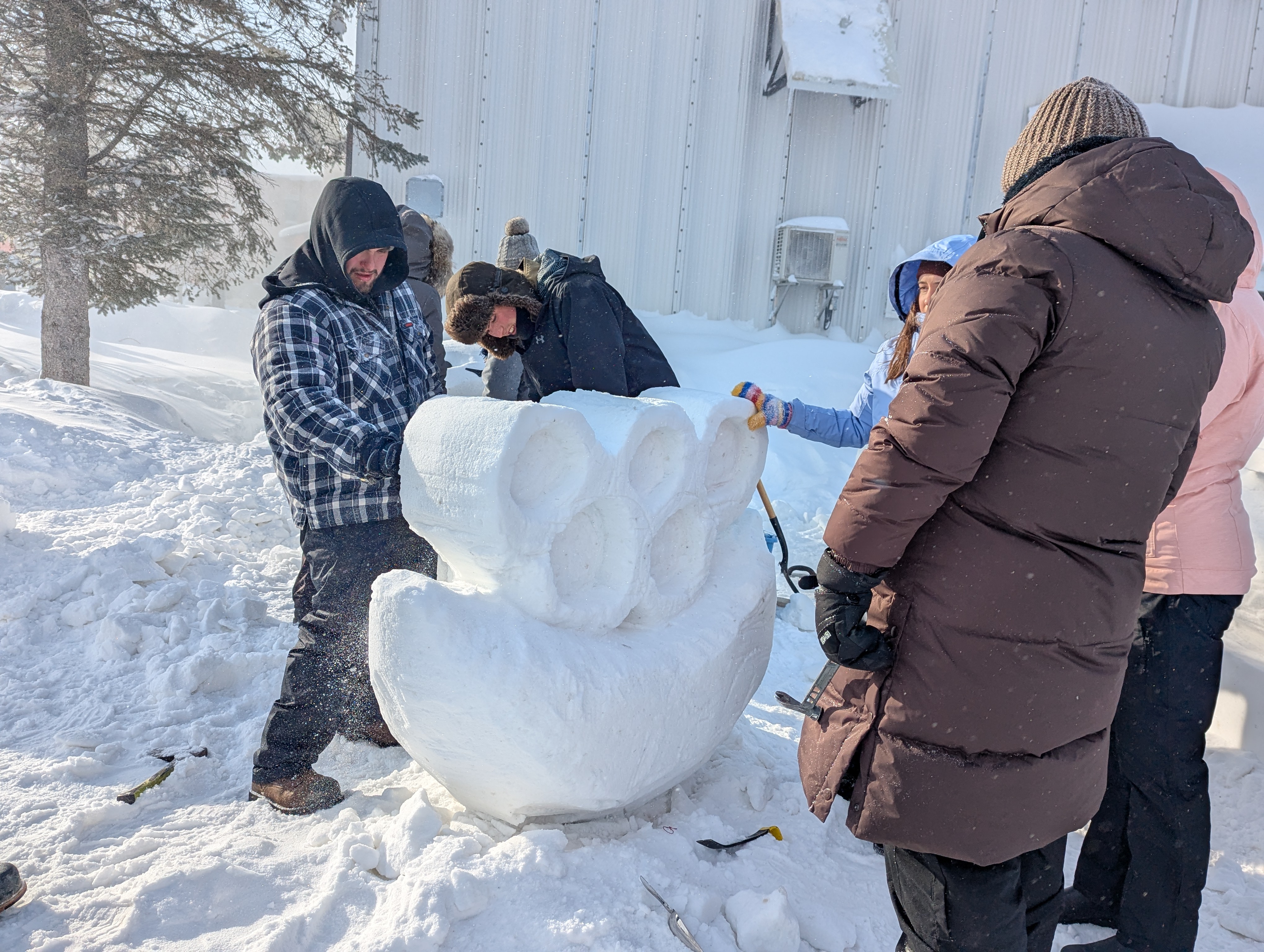 Le carnaval de Ferme-Neuve a attirer les citoyens malgré le froid. Photo gracieuseté Municipalité de Ferme-Neuve