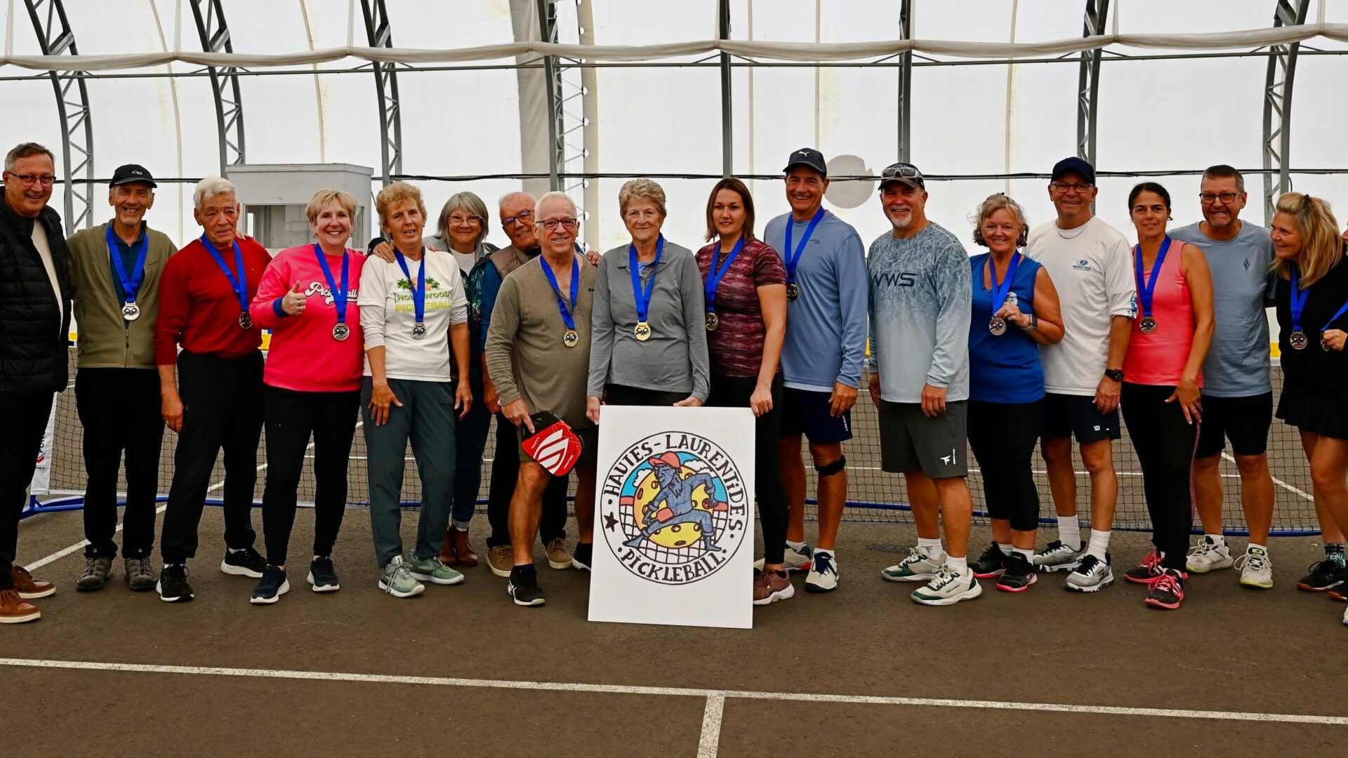 Les joueurs lors d’une précédente édition du tournoi de Pickleball Hautes-Laurentides.