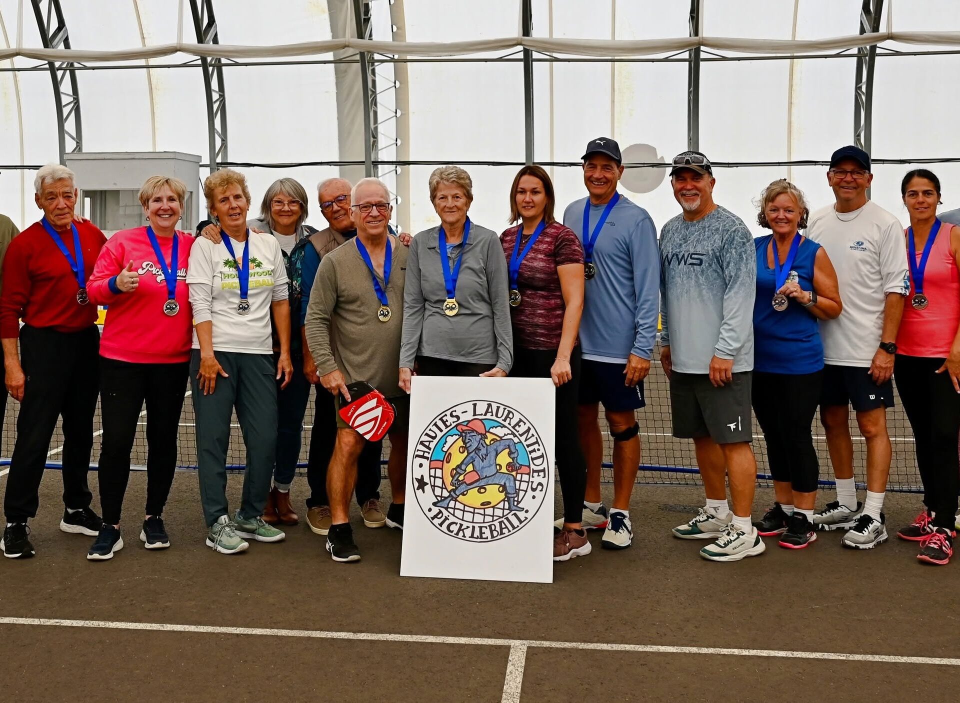 Les joueurs lors d’une précédente édition du tournoi de Pickleball Hautes-Laurentides.