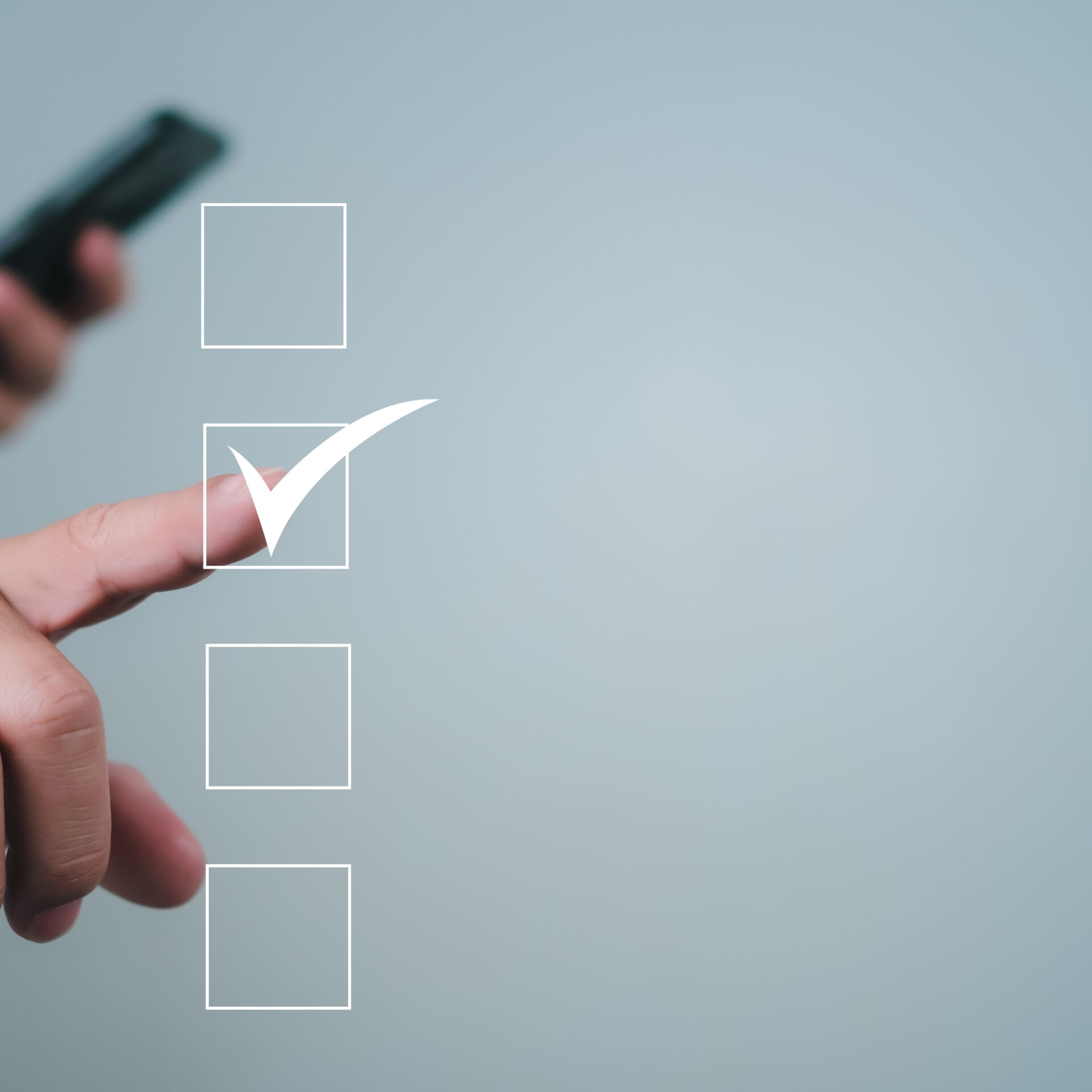 Checklist and filling survey form online. Document management system, DMS. Quality control and accuracy Check