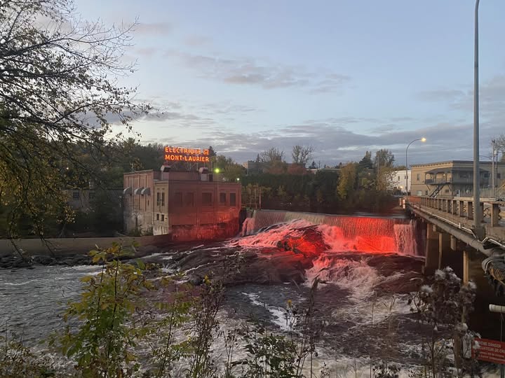 Les Chutes du Rapide-de-l'Orignal le 30 septembre dernier. Photo gracieuseté
