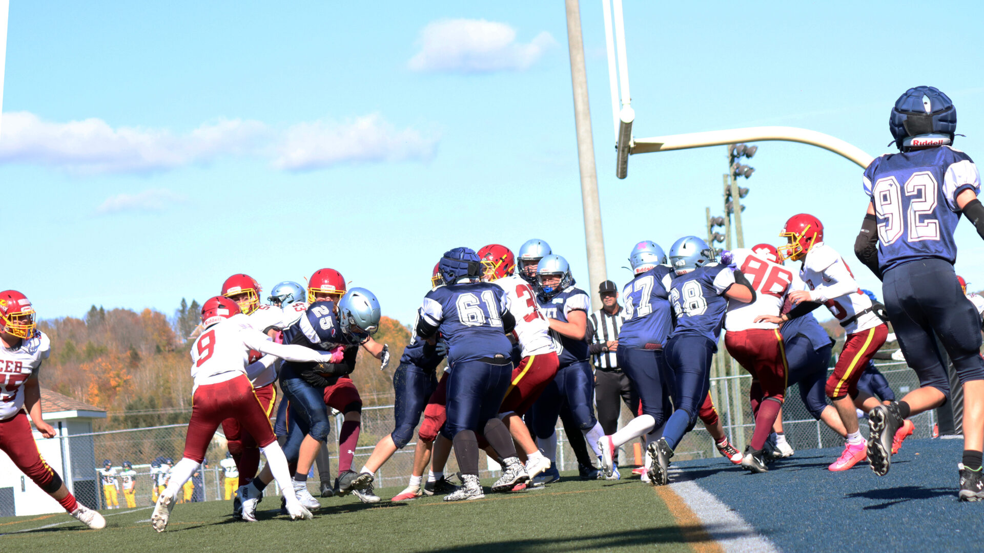 L'équipe de niveau Cadet en action le 10 octobre. Photo gracieuseté