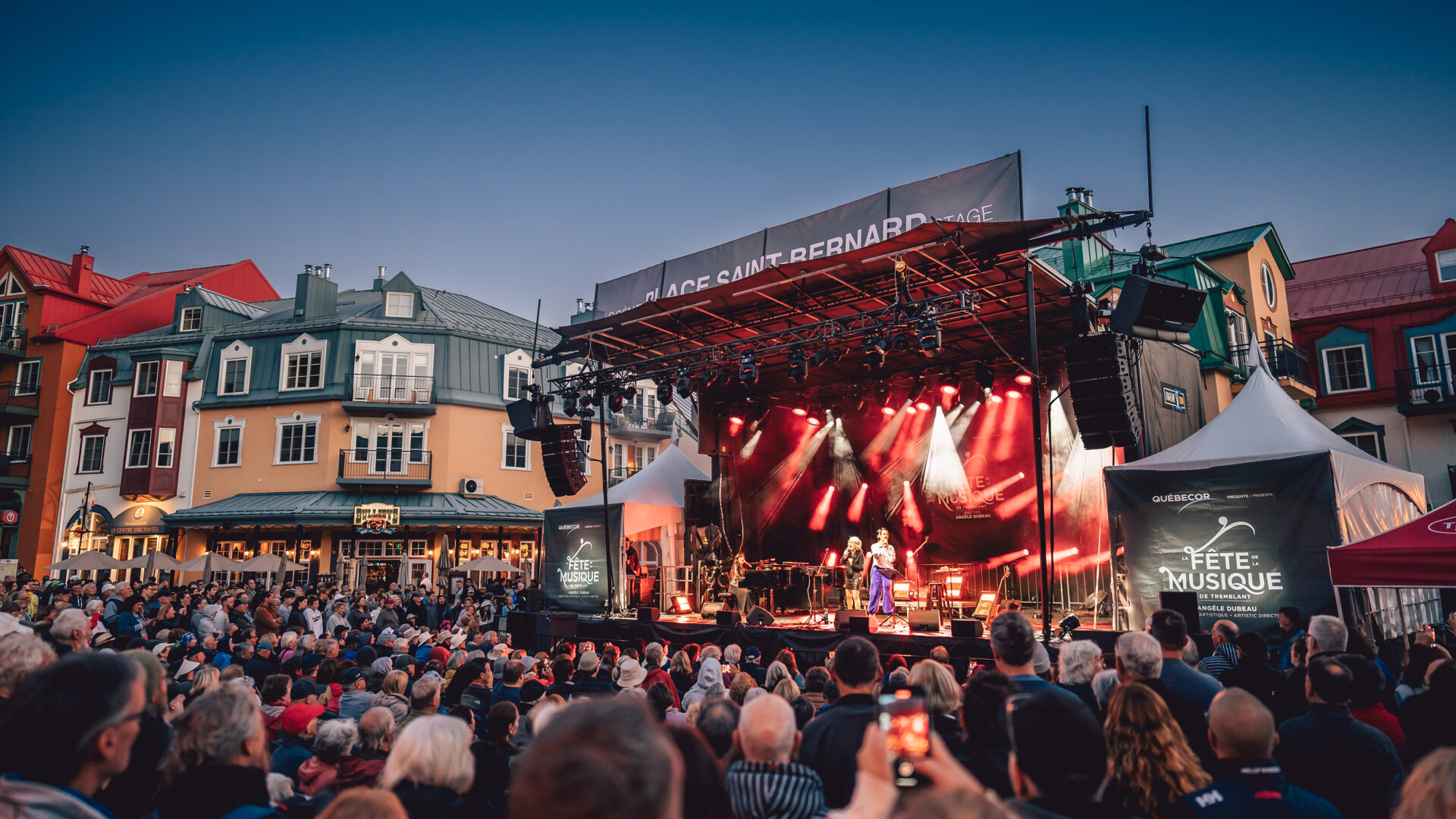 Scène de La Fête de la musique de Tremblant