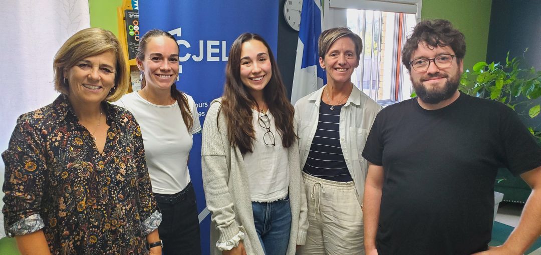 Dans l’ordre habituel:  Chantale Jeannotte, Véronique Chartrand, Jade Lupien, Belinda Proulx, et Yann Pineault. / Photo: gracieuseté