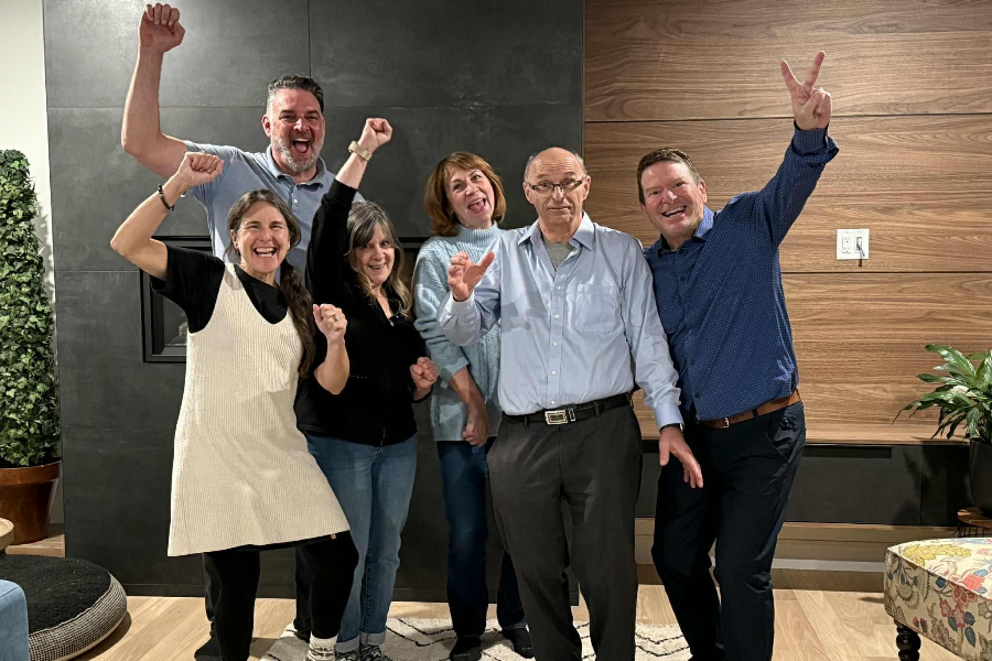 L'équipe de Steve Perreault le soir des élections. (Photo - Gracieuseté)